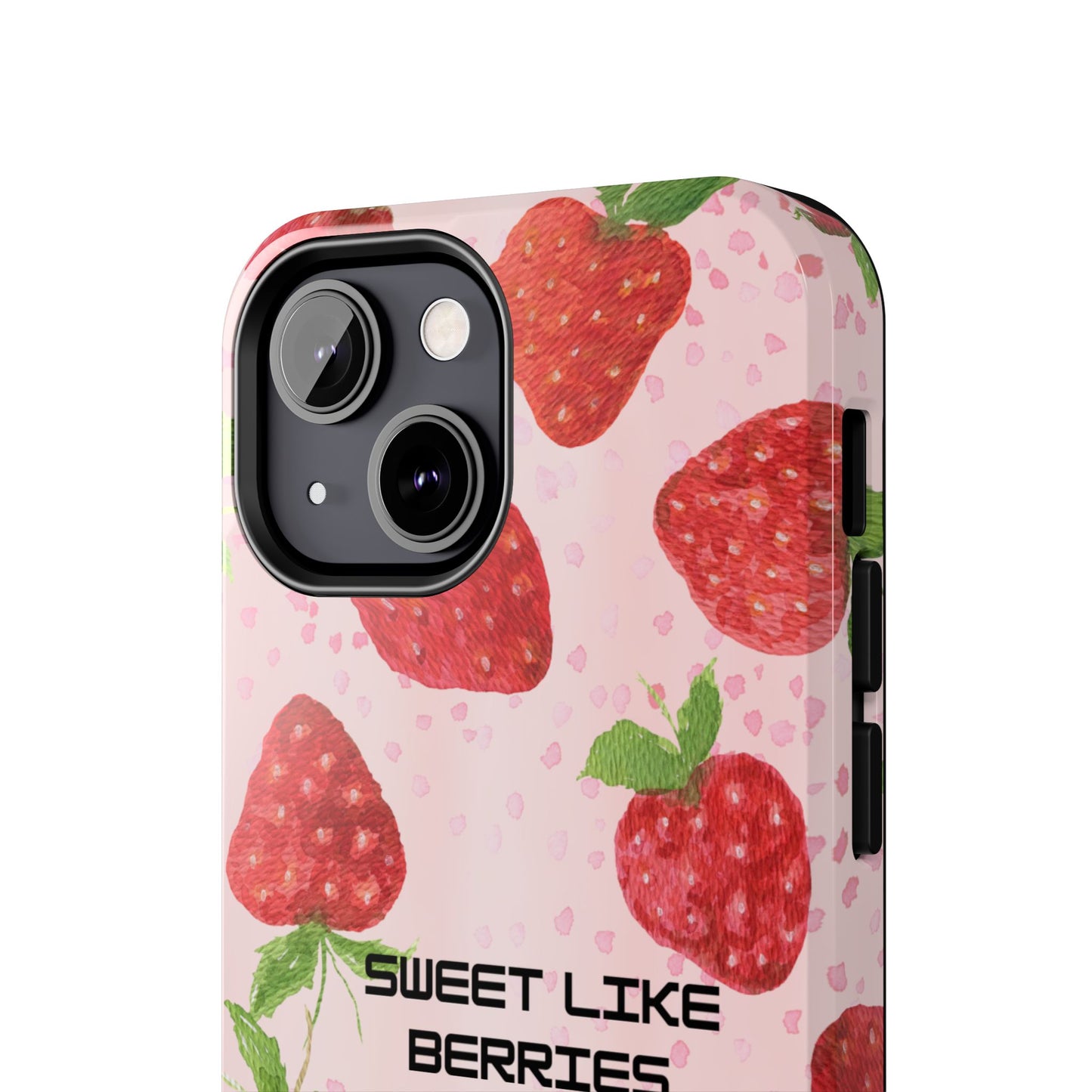 Sweet Like Berries Phone Case, Cute Tough Phone Cases, Berry Pattern Phone Cover, Berry Aesthetic Accessories, Gift for Berry Lovers