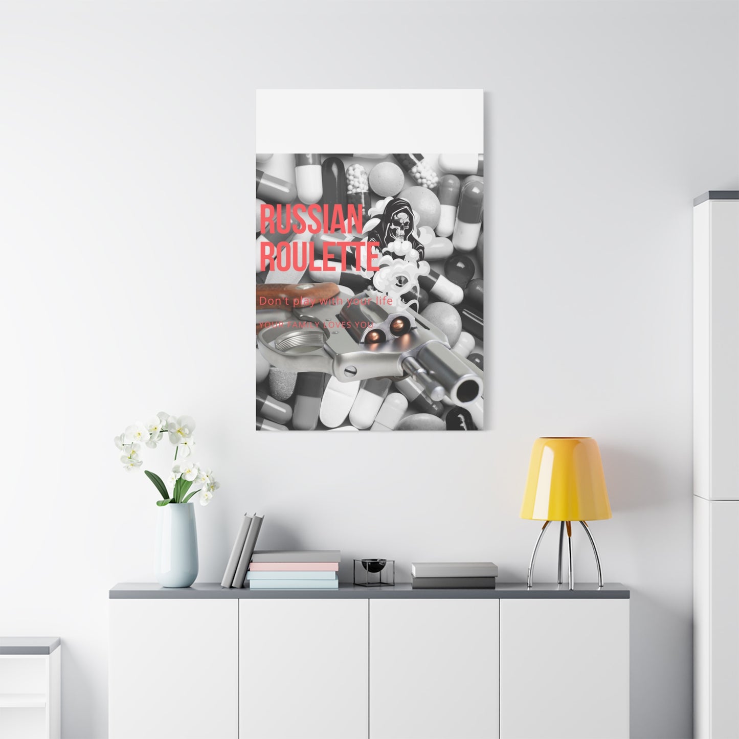 Bold Message Canvas Art, Wall Decor for Awareness, Mental Health Awareness, Home Office Decor, Unique Gift Idea