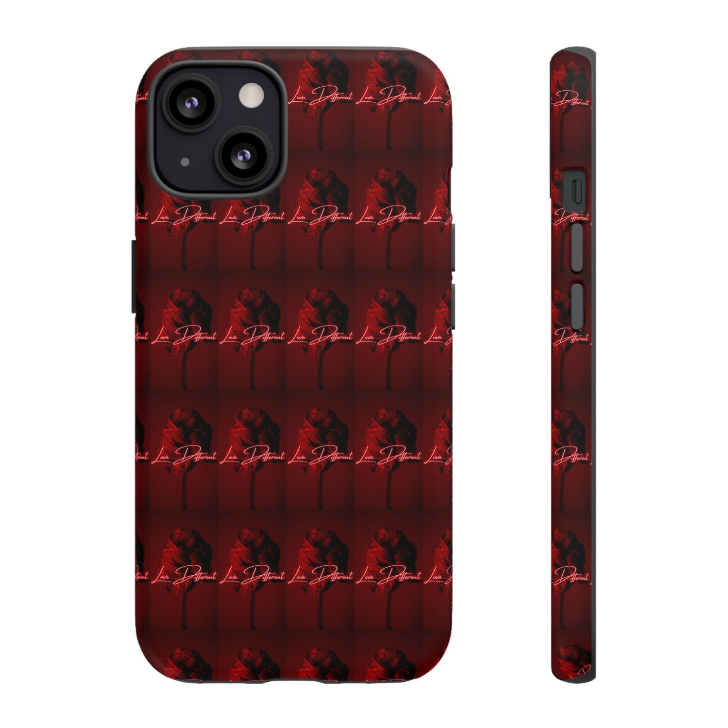 Red Patterned Phone Case | Tough Cases for Stylish Protection, Trendy Cell Cover, Unique Gifts for Tech Lovers, Modern Design