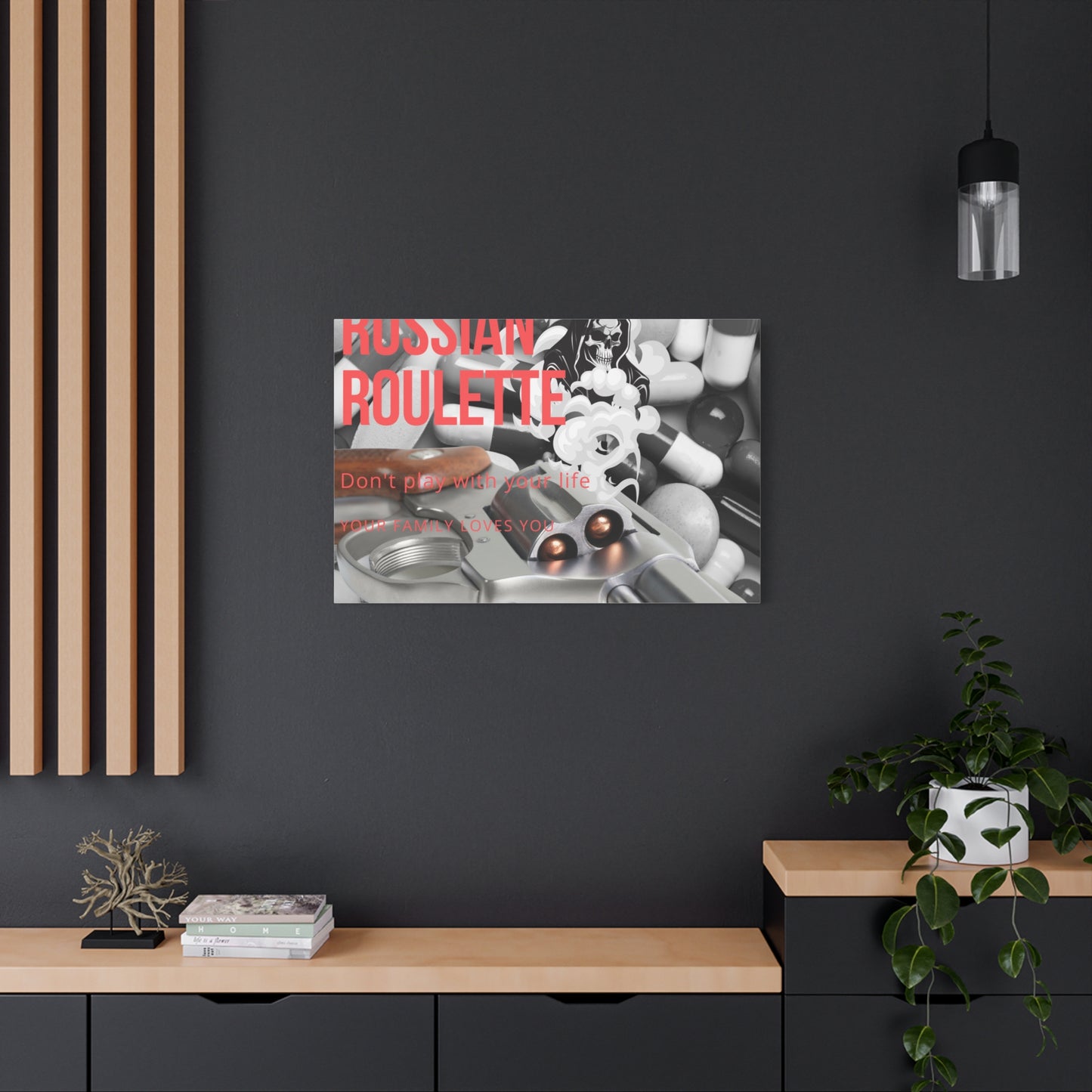 Bold Message Canvas Art, Wall Decor for Awareness, Mental Health Awareness, Home Office Decor, Unique Gift Idea