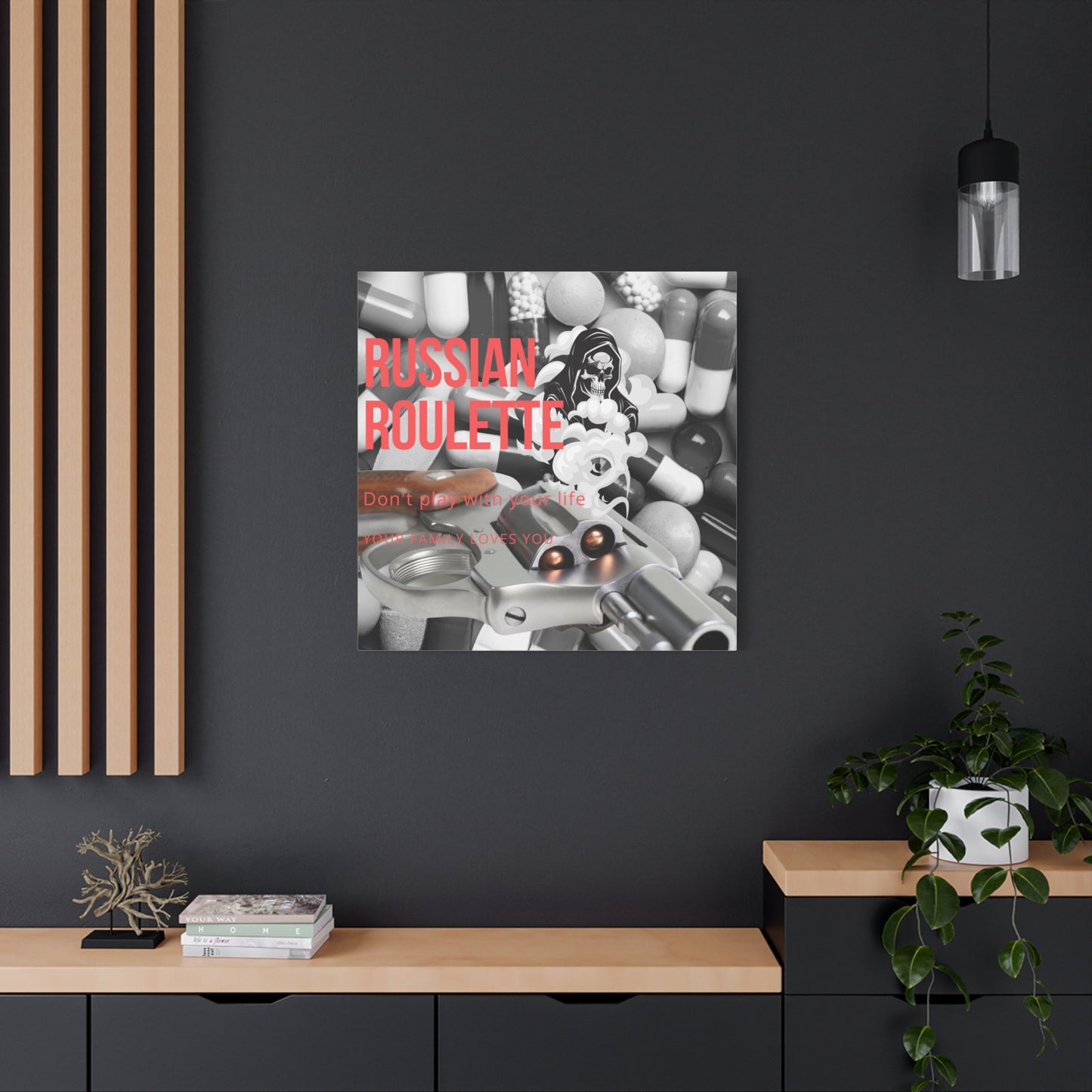 Bold Message Canvas Art, Wall Decor for Awareness, Mental Health Awareness, Home Office Decor, Unique Gift Idea