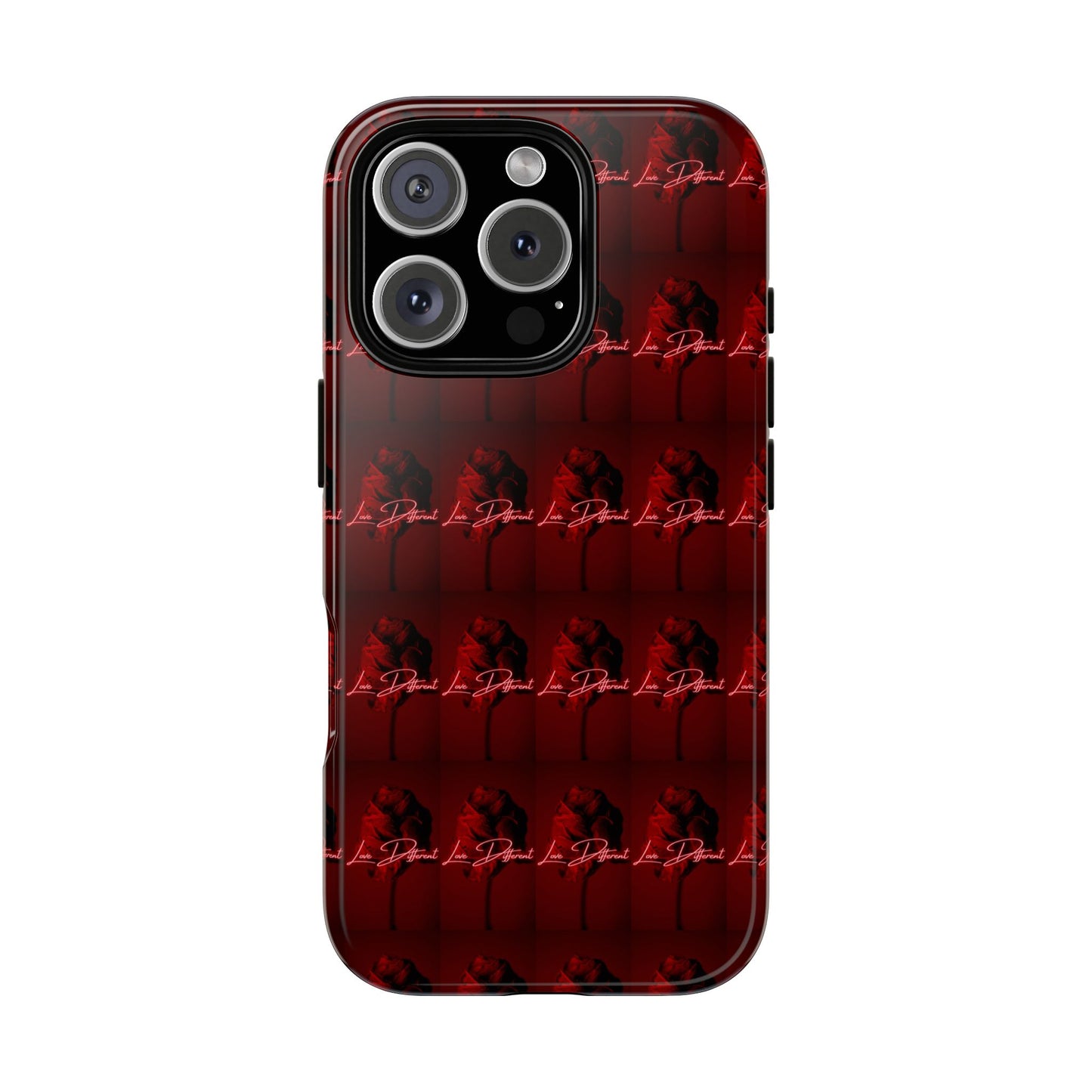 Red Patterned Phone Case | Tough Cases for Stylish Protection, Trendy Cell Cover, Unique Gifts for Tech Lovers, Modern Design