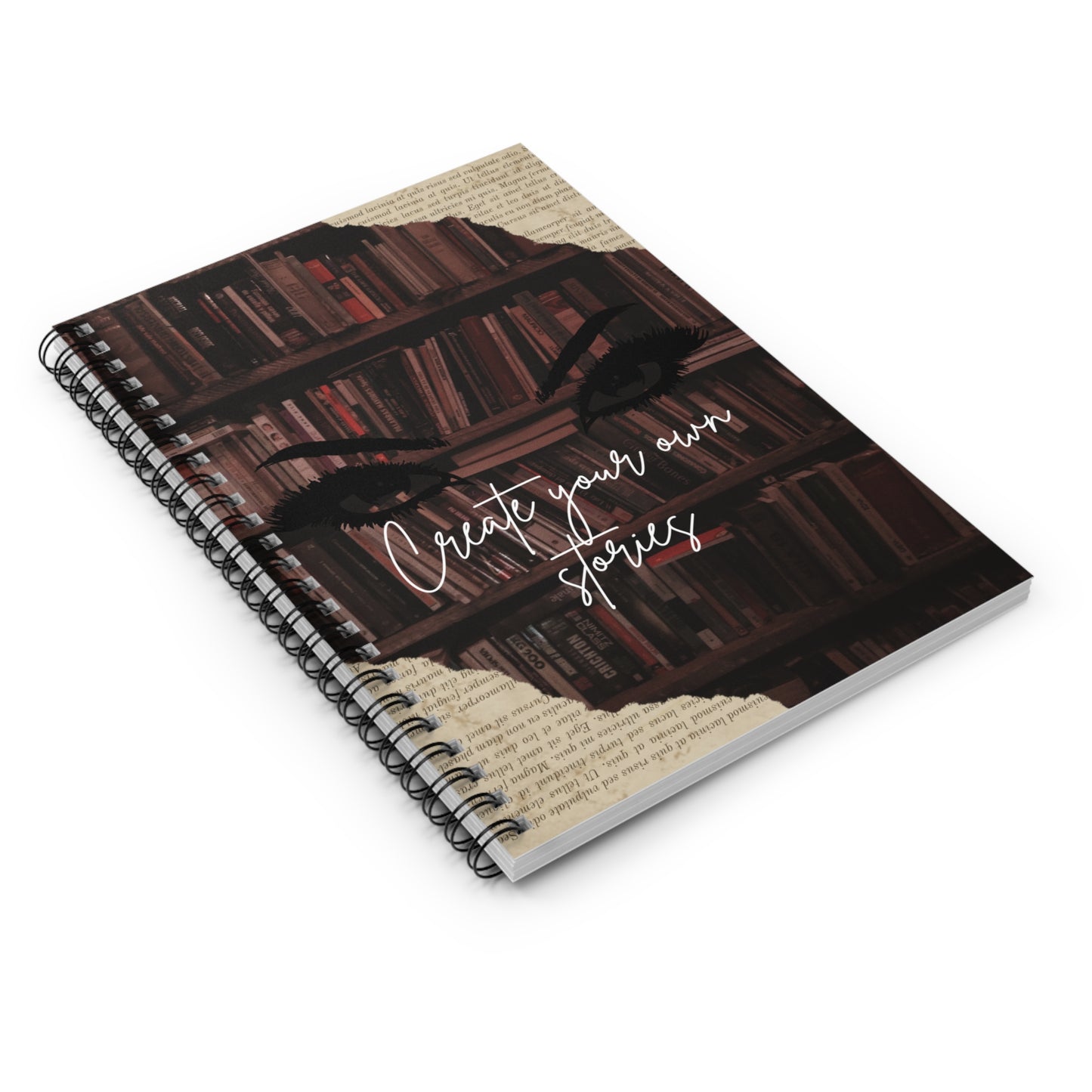 Dreamy Spiral Notebook for Writers, Journal, Note Taking, Gift for Book Lovers, Creative Journal, School Supplies