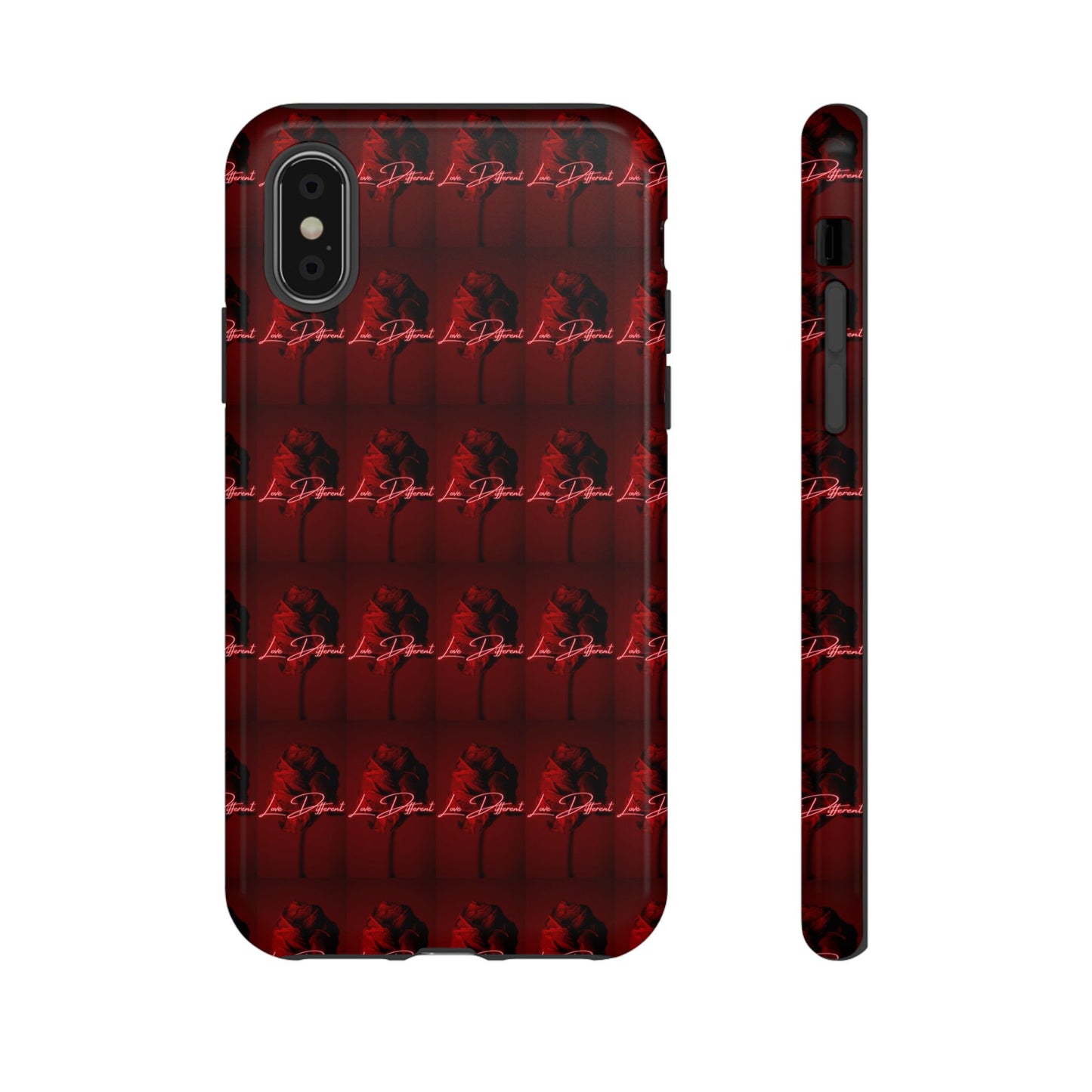 Red Patterned Phone Case | Tough Cases for Stylish Protection, Trendy Cell Cover, Unique Gifts for Tech Lovers, Modern Design