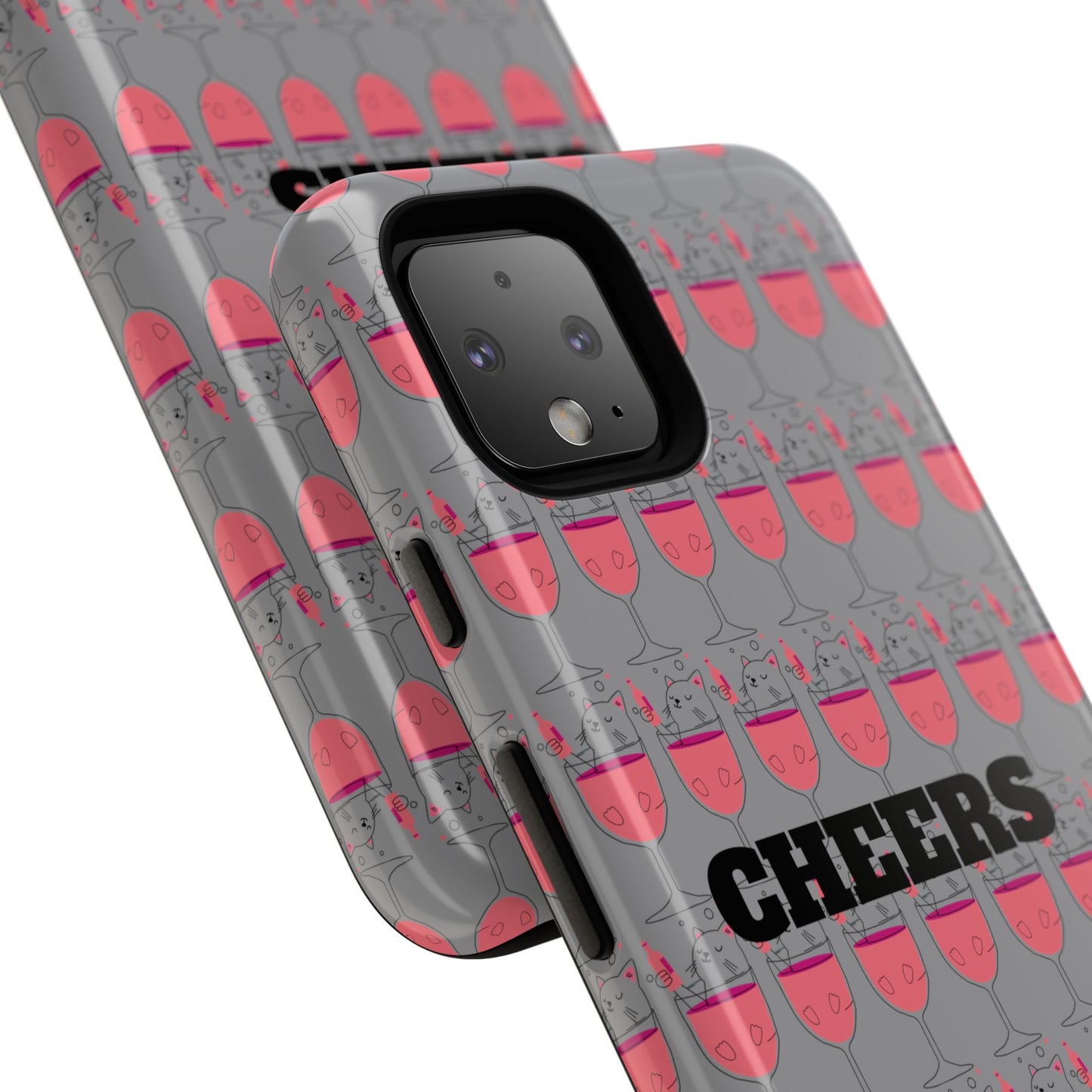 Cheers Phone Case, Fun Protective Case for Party Lovers, Gift for Birthdays, Anniversaries, Graduation, Custom Phone Cover