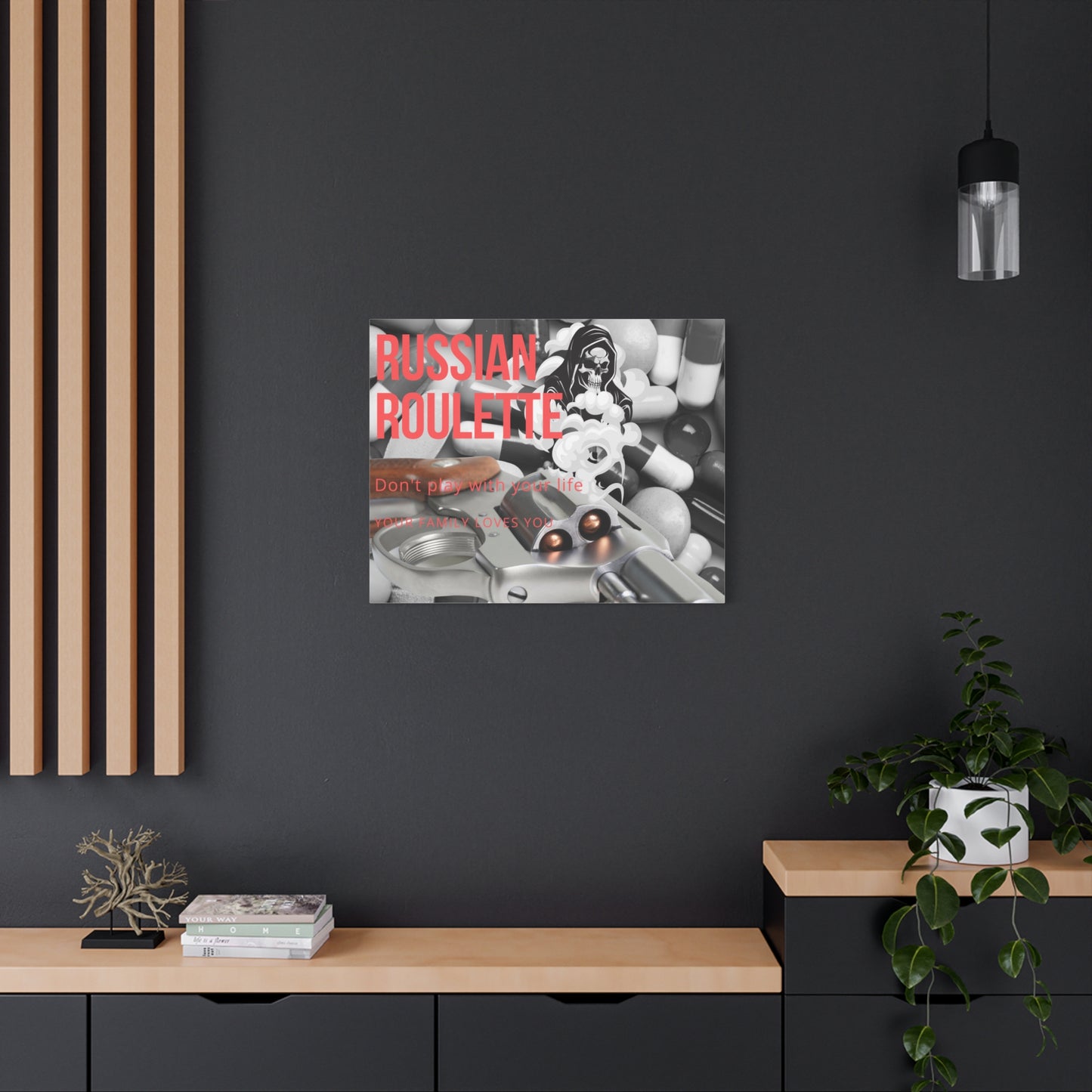 Bold Message Canvas Art, Wall Decor for Awareness, Mental Health Awareness, Home Office Decor, Unique Gift Idea