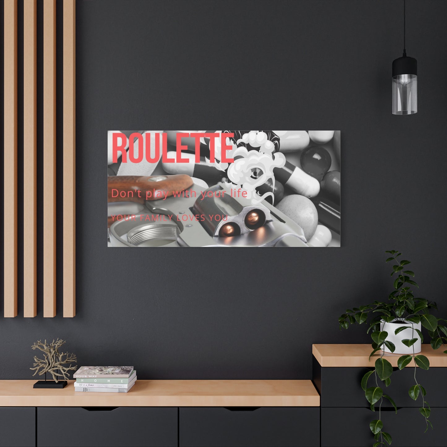 Bold Message Canvas Art, Wall Decor for Awareness, Mental Health Awareness, Home Office Decor, Unique Gift Idea