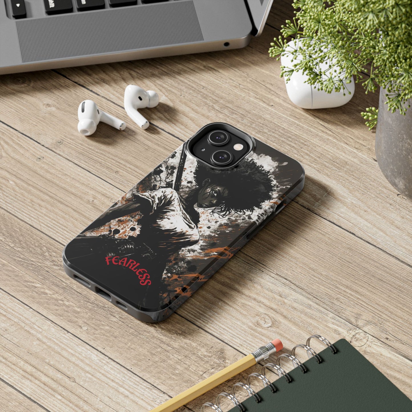 Fearless Tough Phone Cases for Adventurers, Unique Gifts for Him/Her, Durable Phone Accessories, Art-inspired Cases, Stylish Protection