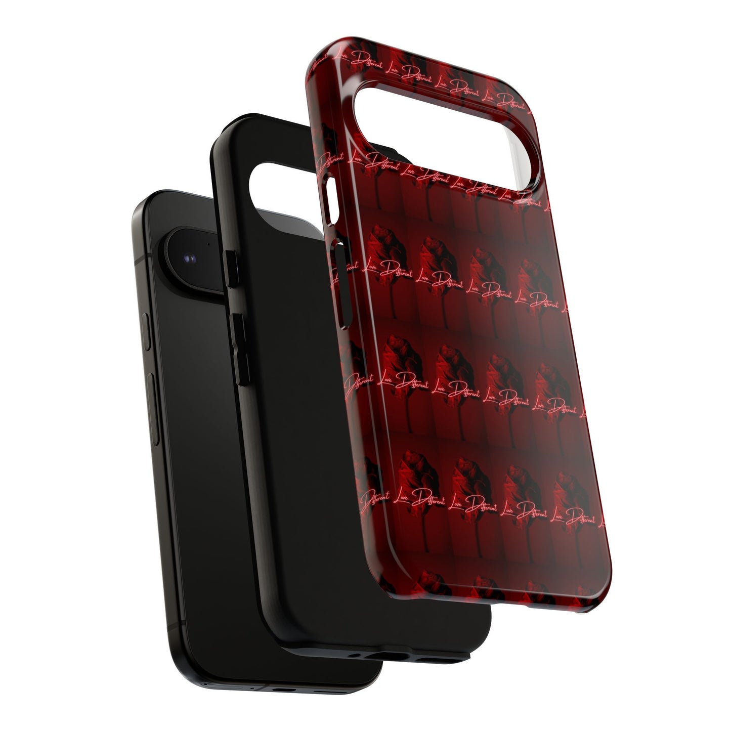 Red Patterned Phone Case | Tough Cases for Stylish Protection, Trendy Cell Cover, Unique Gifts for Tech Lovers, Modern Design