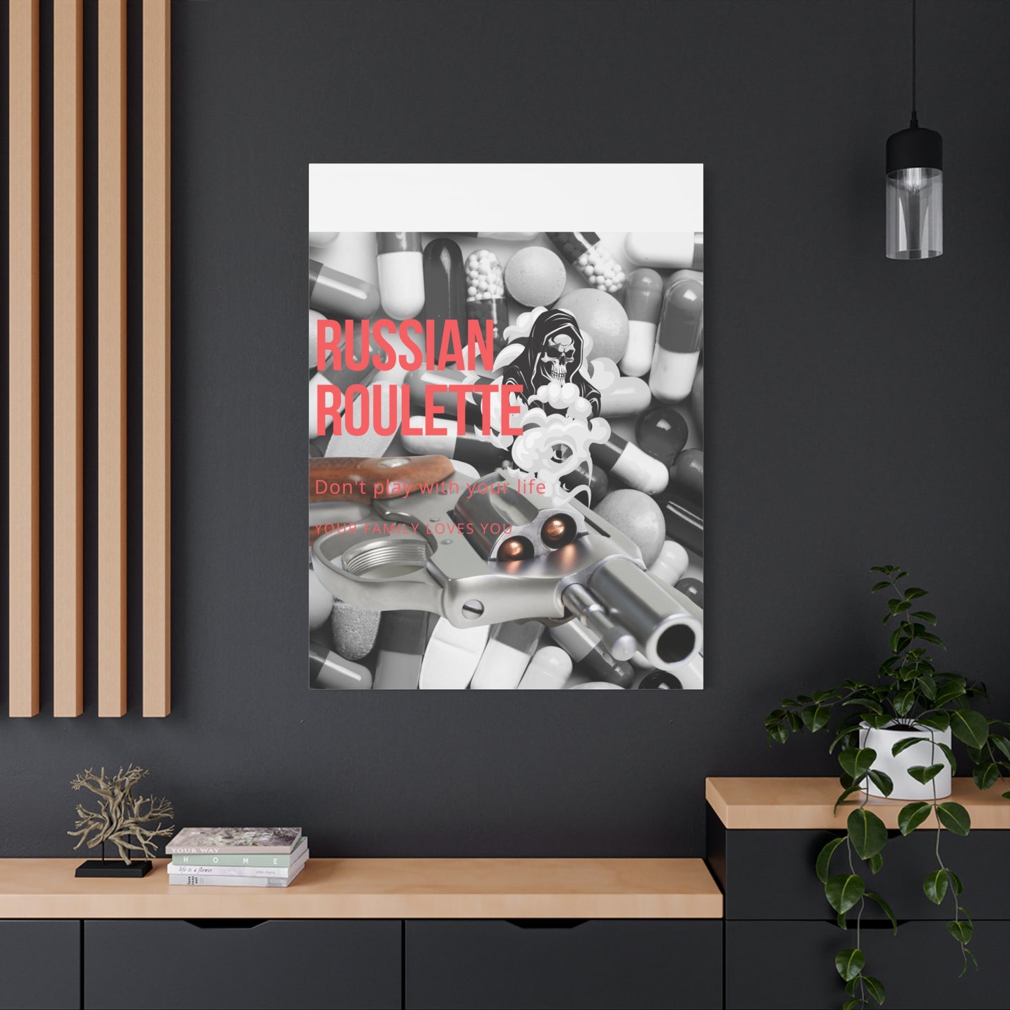 Bold Message Canvas Art, Wall Decor for Awareness, Mental Health Awareness, Home Office Decor, Unique Gift Idea