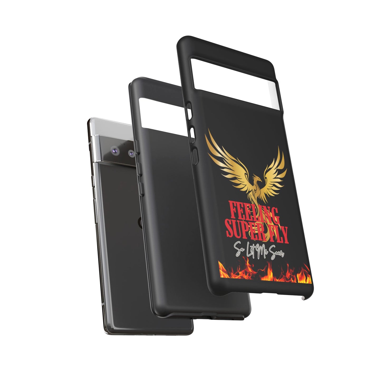 Phoenix Design Tough Phone Case | Feeling Super Fly | Gift for Trendsetters, Stylish Protection, Birthday, Holiday Cell Cover