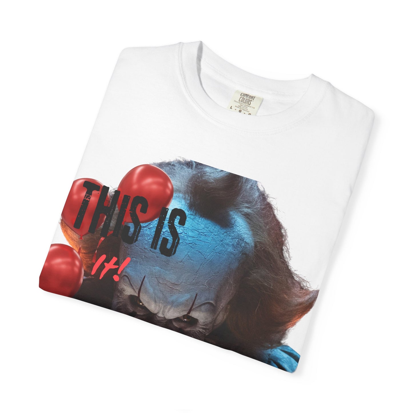 Creepy Clown Graphic Tee - Perfect for Halloween, Horror Movie Lovers, Unisex Gift, Casual Wear, Spooky Events