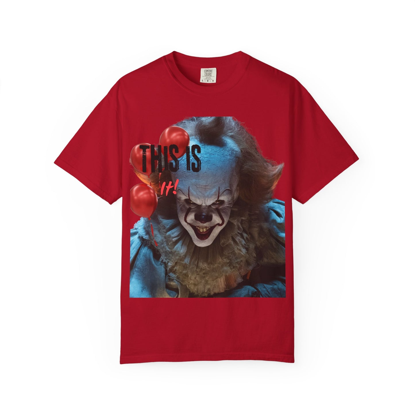Creepy Clown Graphic Tee - Perfect for Halloween, Horror Movie Lovers, Unisex Gift, Casual Wear, Spooky Events