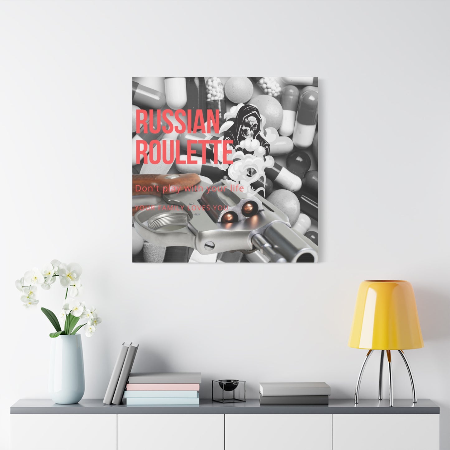 Bold Message Canvas Art, Wall Decor for Awareness, Mental Health Awareness, Home Office Decor, Unique Gift Idea