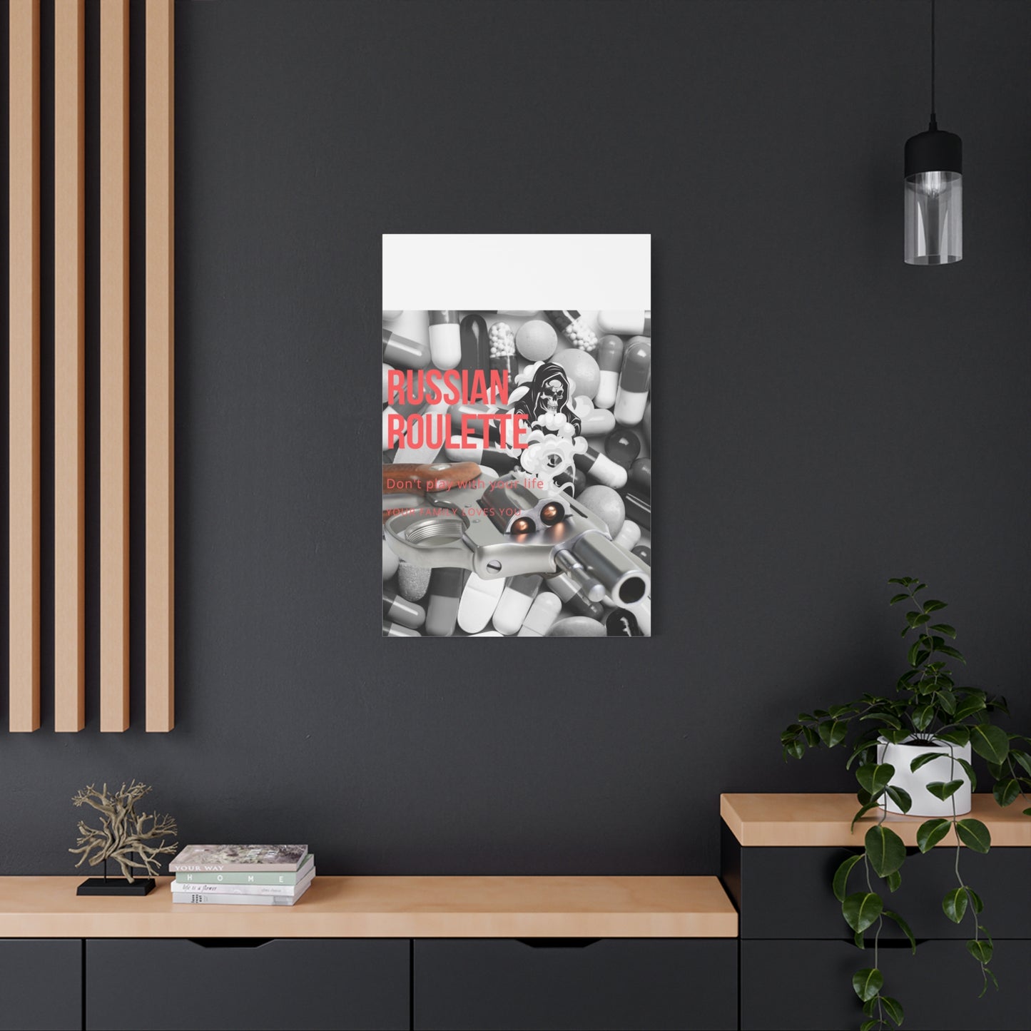 Bold Message Canvas Art, Wall Decor for Awareness, Mental Health Awareness, Home Office Decor, Unique Gift Idea