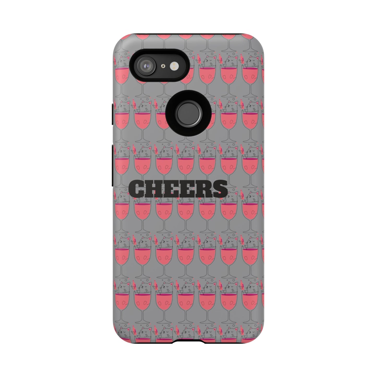 Cheers Phone Case, Fun Protective Case for Party Lovers, Gift for Birthdays, Anniversaries, Graduation, Custom Phone Cover