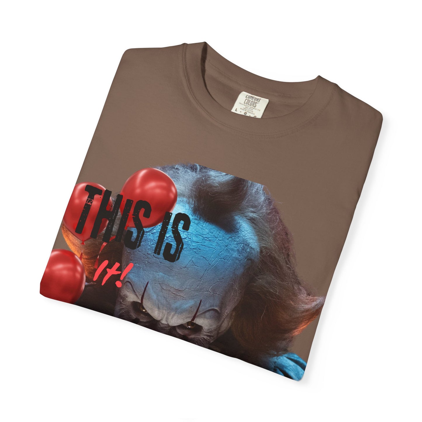 Creepy Clown Graphic Tee - Perfect for Halloween, Horror Movie Lovers, Unisex Gift, Casual Wear, Spooky Events