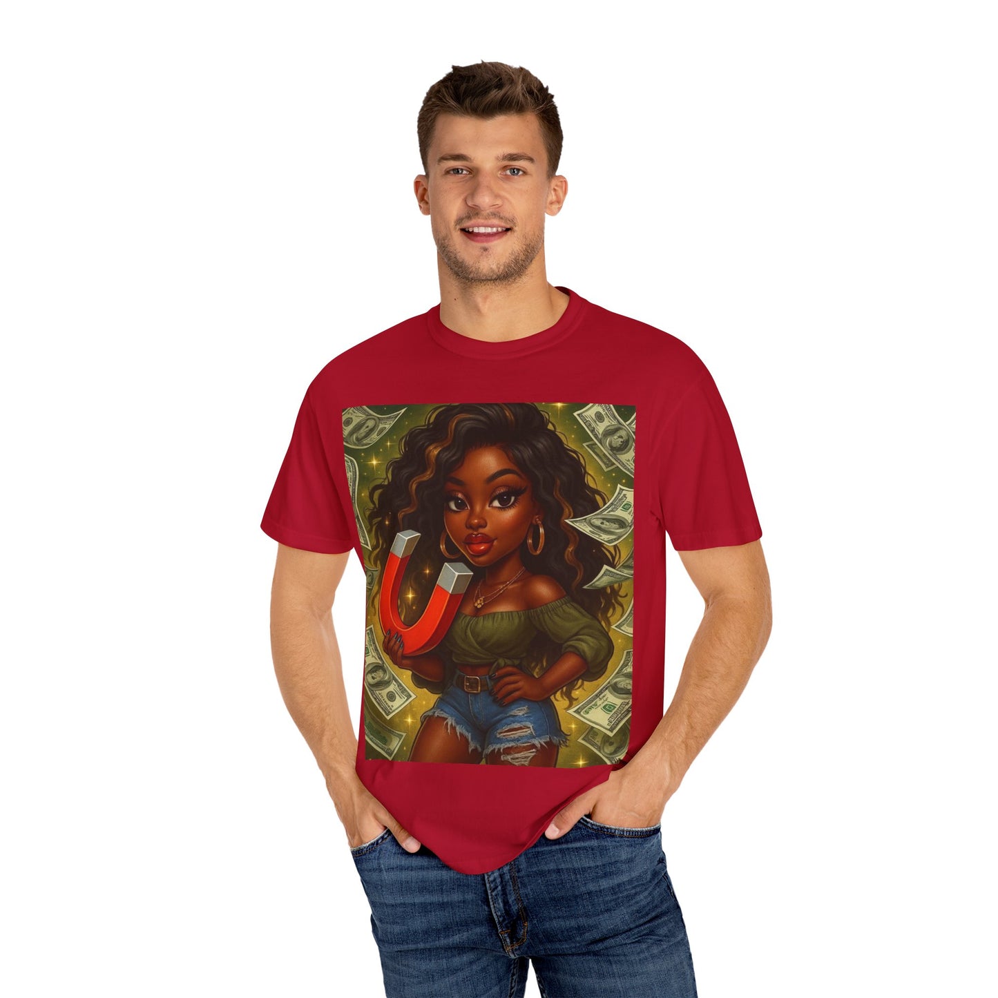 Magnet Money T-Shirt, Unisex Gift, Fashionable Tee, Casual Wear, Unique Graphic Design, Birthday, Motivational Apparel