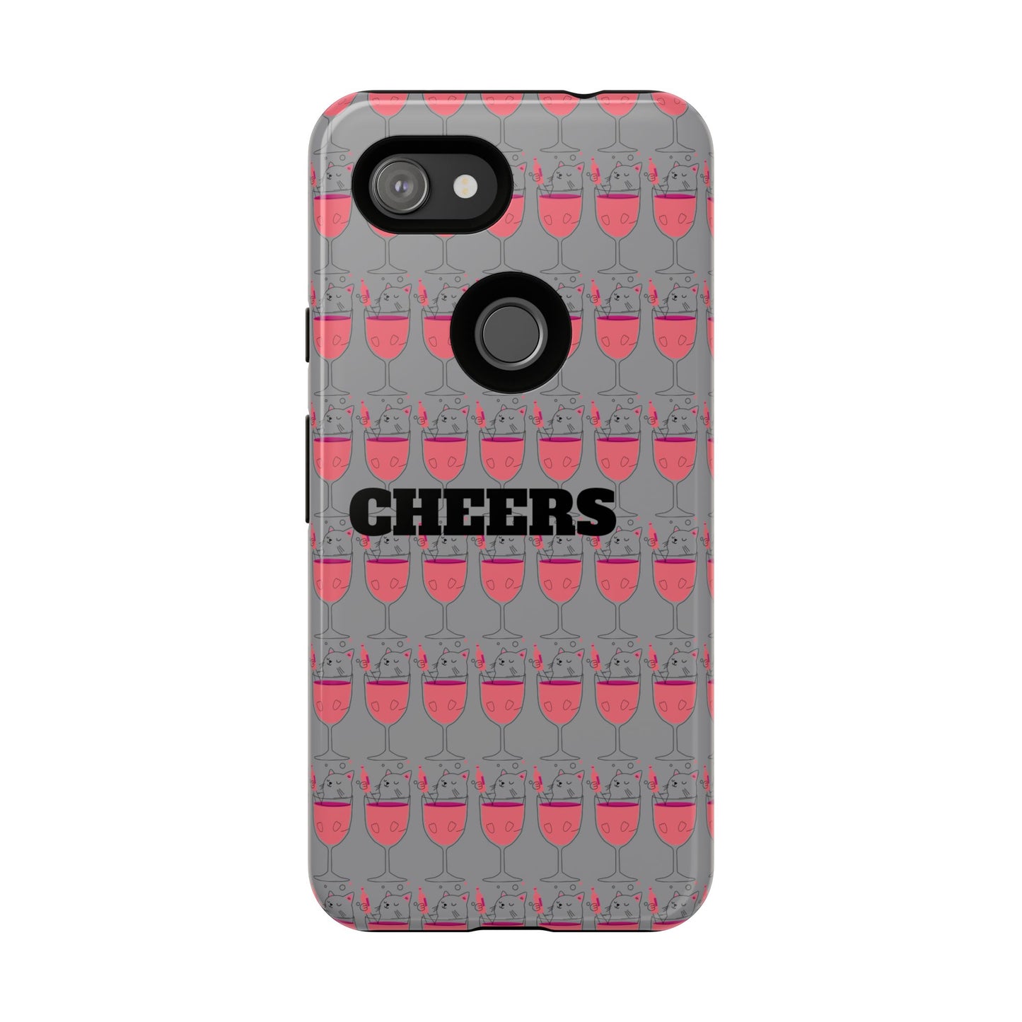Cheers Phone Case, Fun Protective Case for Party Lovers, Gift for Birthdays, Anniversaries, Graduation, Custom Phone Cover