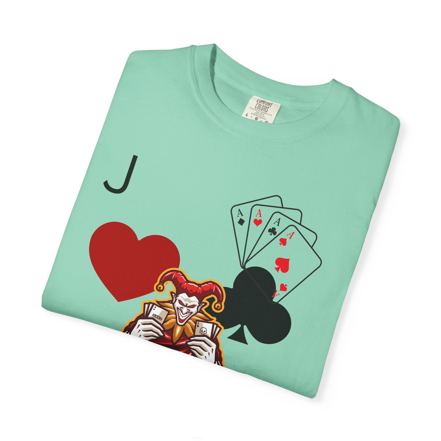 Joker Inspired Unisex Garment-Dyed T-Shirt - Perfect for Gamers, Fun Parties, Costume Events, Casual Wear, Gift Ideas