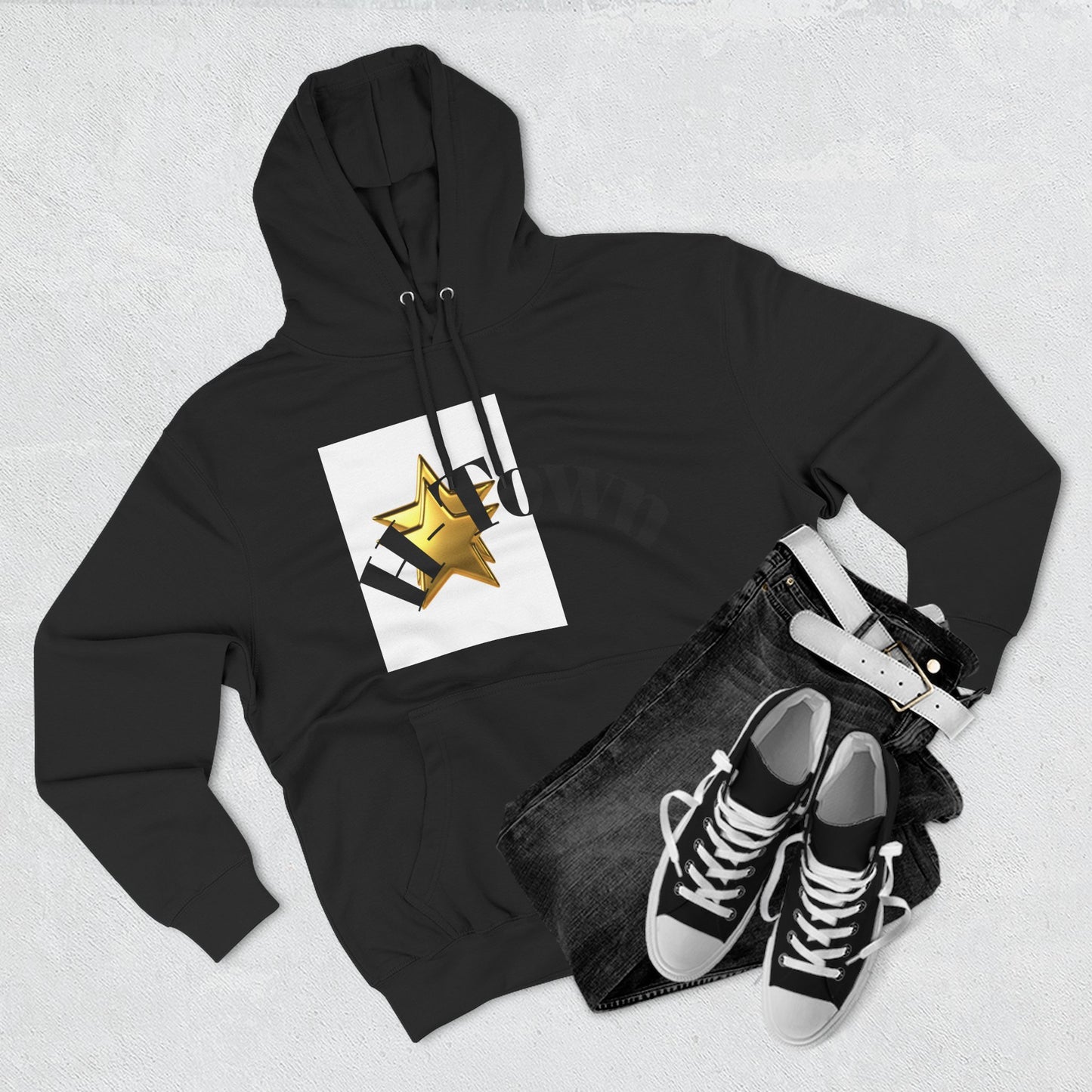 H-Town Fleece Hoodie, Cozy Sweatshirt for Urban Flair, Perfect for Casual Wear, Gifts for Friends, Street Style Essential, Unisex Hoodie