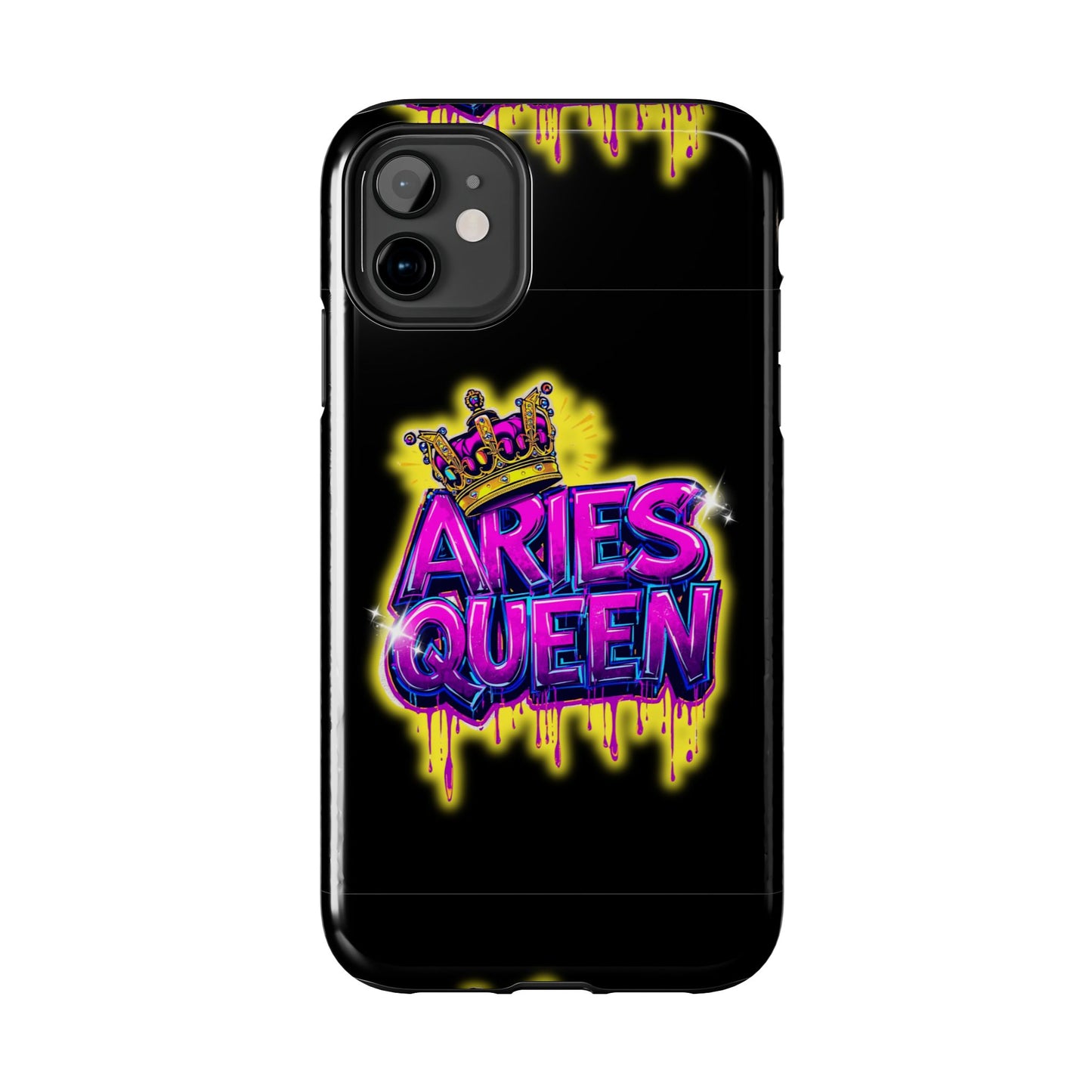 Aries Queen Tough Phone Cases - Vivid Design, Durable Protection, Aries Gifts, Astrology Accessories, Colorful Phone Cover