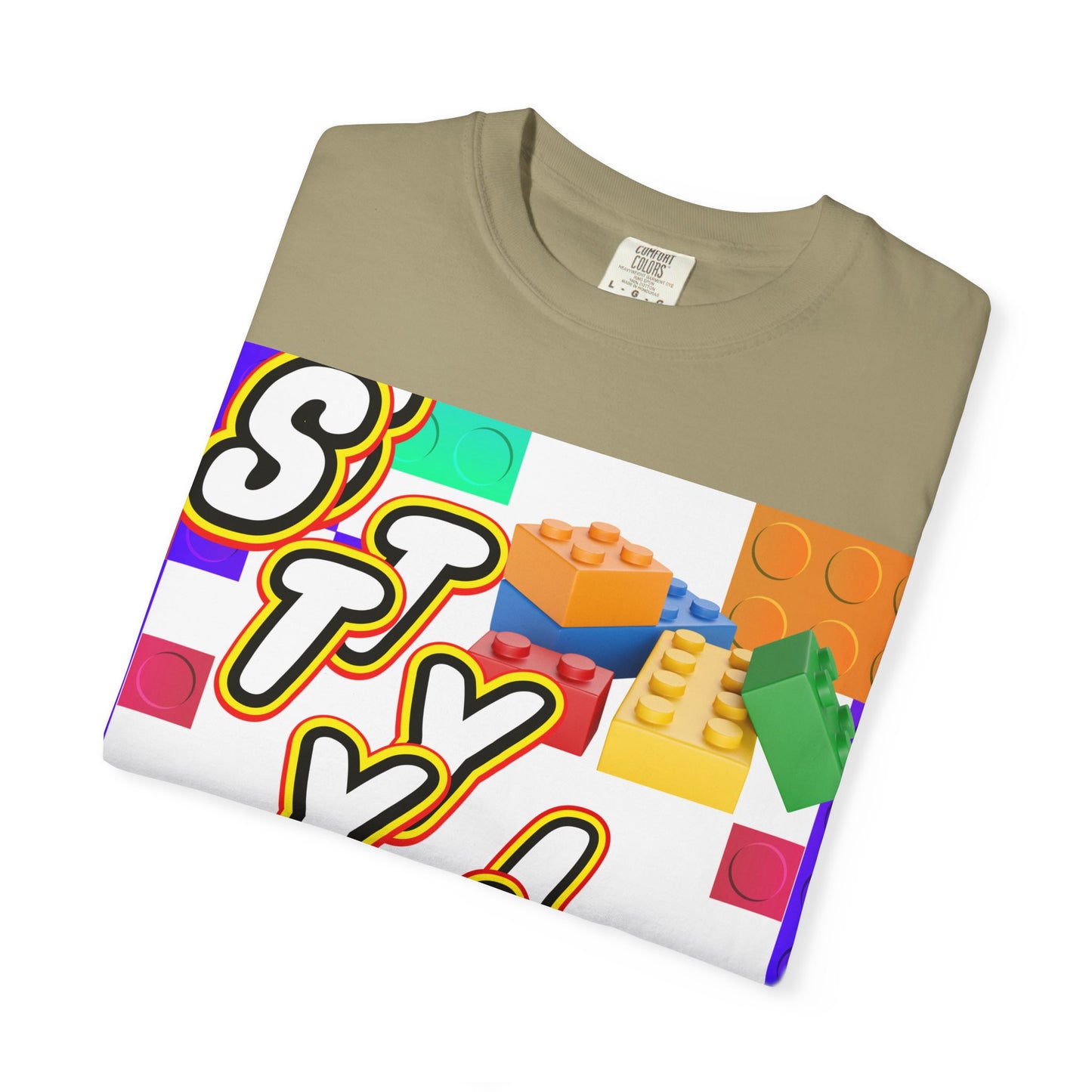 Colorful Youthful T-shirt with Playful STYLE Design, Casual Wear, Gift for Friends, Summer Outfits, Fun Fashion Tee