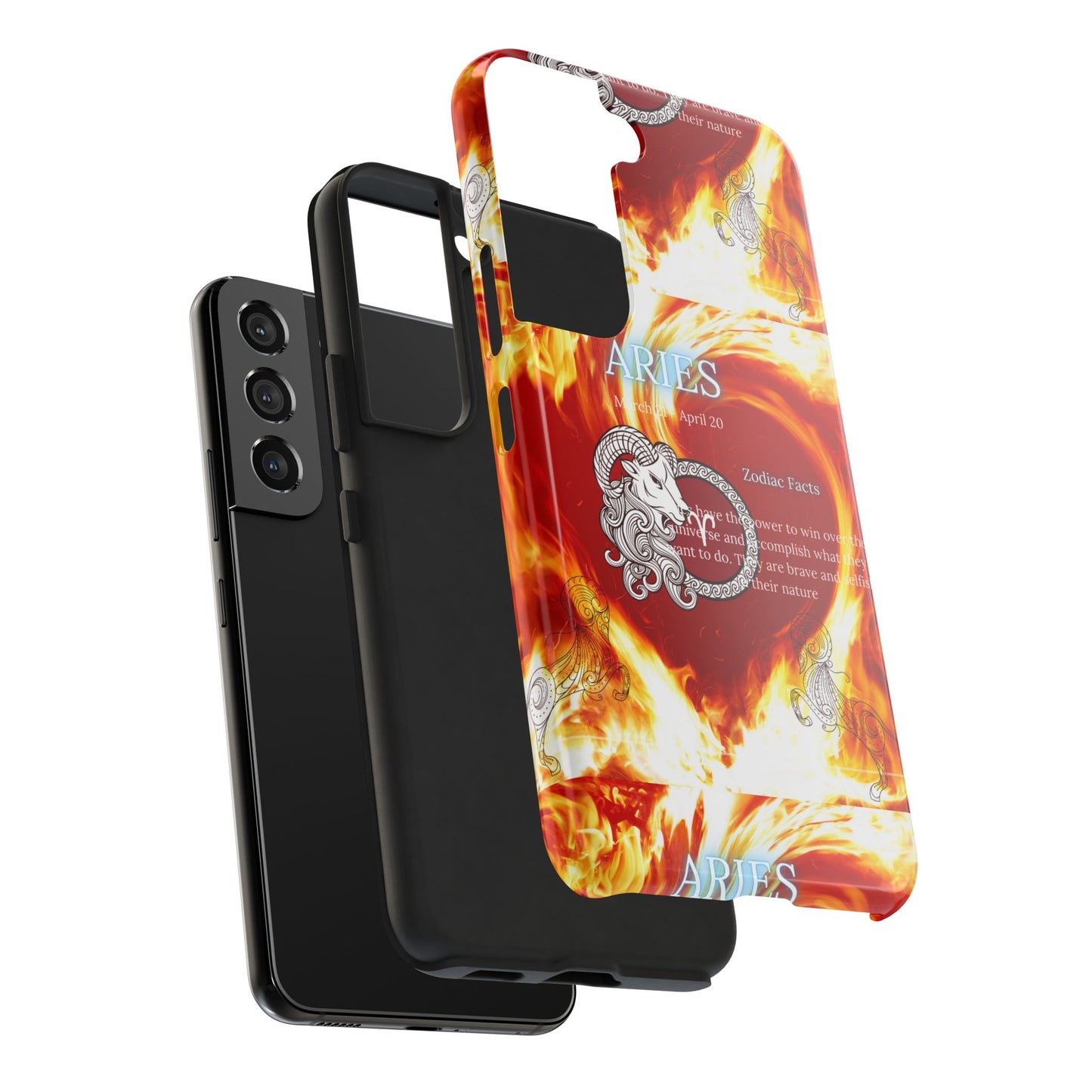 Aries Zodiac Phone Cases, Astrology, Bold Design, Gift for Her, Unique, Durable Cellphone Cover