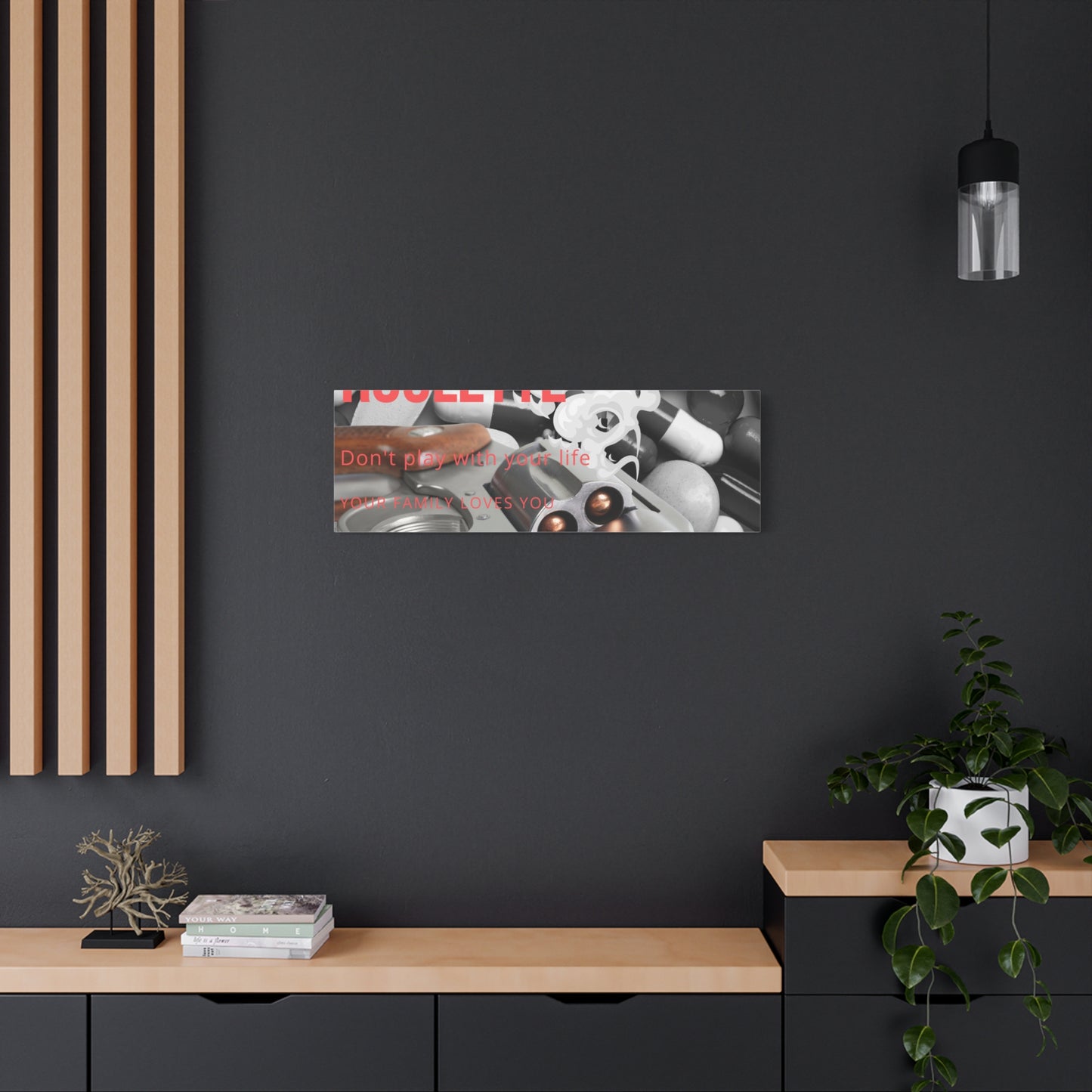 Bold Message Canvas Art, Wall Decor for Awareness, Mental Health Awareness, Home Office Decor, Unique Gift Idea
