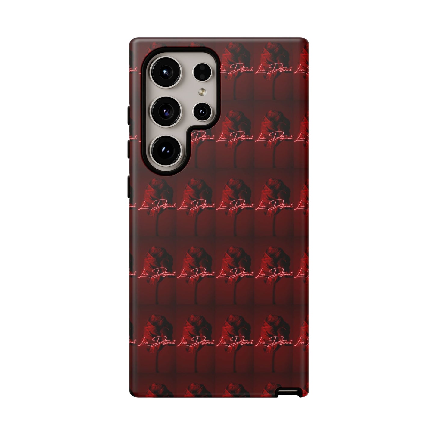 Red Patterned Phone Case | Tough Cases for Stylish Protection, Trendy Cell Cover, Unique Gifts for Tech Lovers, Modern Design