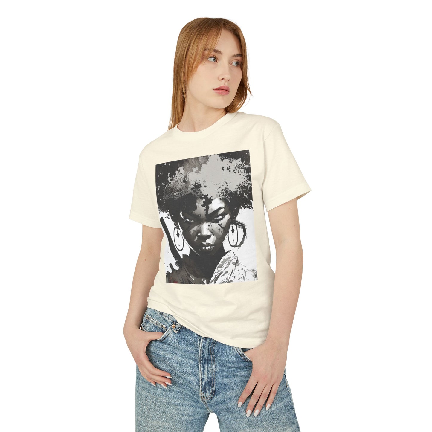 Bold Artistic Cotton Tee with Unique Graphic Design, Unisex T-Shirt, Artistic Apparel, Streetwear, Gift for Art Lovers, Statement Tee