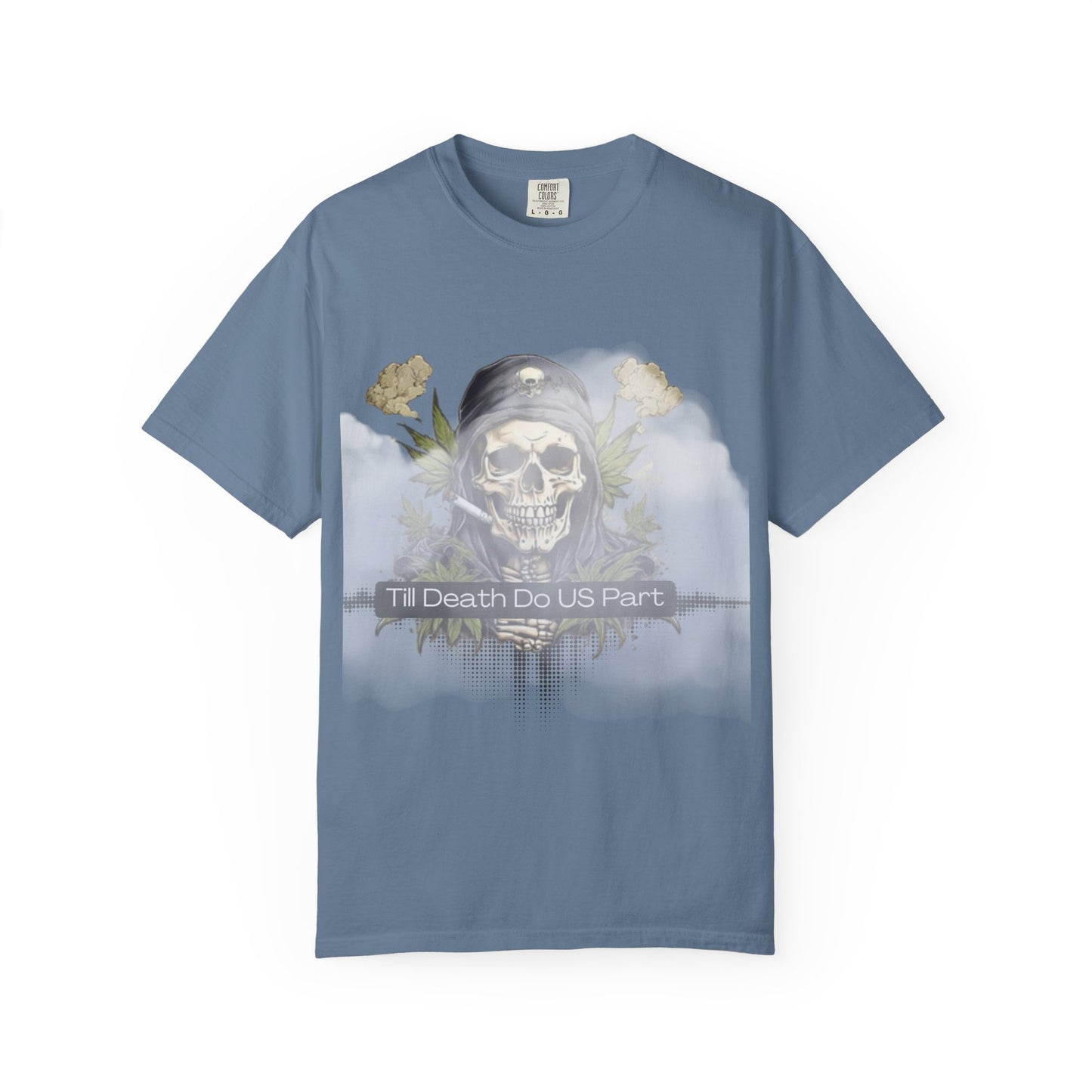 Unisex Garment-Dyed T-Shirt, "Till Death Do Us Part" Tee, Gothic Shirt, Casual Wear, Gift for Couples, Fashion Statement, Comfortable Tee