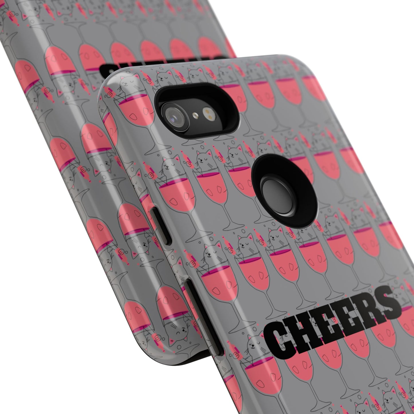 Cheers Phone Case, Fun Protective Case for Party Lovers, Gift for Birthdays, Anniversaries, Graduation, Custom Phone Cover