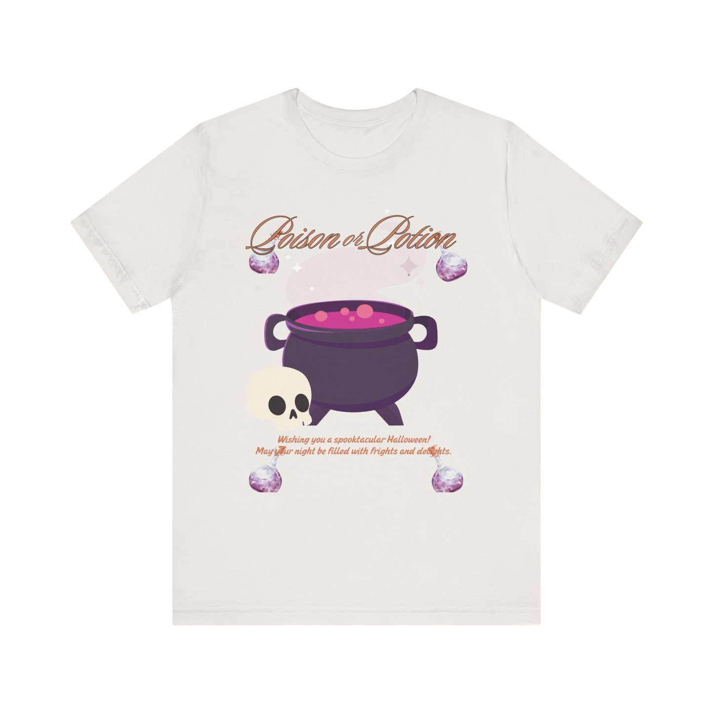 Potion-Themed Unisex Jersey T-Shirt | Perfect for Halloween, Witchy Vibes, Gift for Her, Everyday Wear, and Cozy Nights