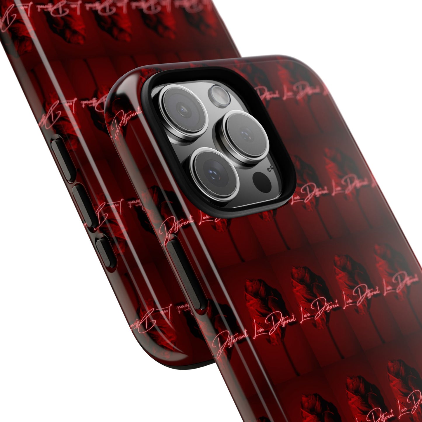 Red Patterned Phone Case | Tough Cases for Stylish Protection, Trendy Cell Cover, Unique Gifts for Tech Lovers, Modern Design