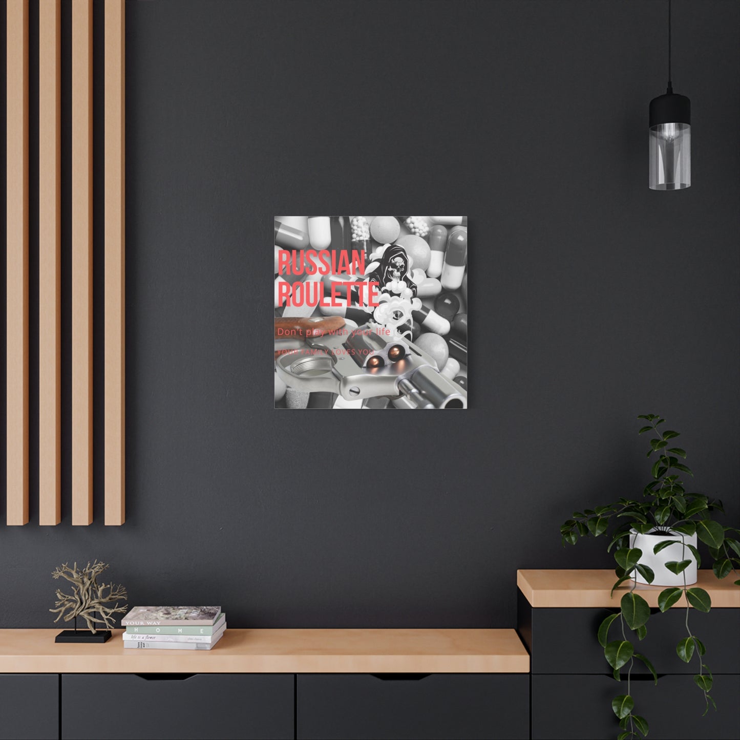 Bold Message Canvas Art, Wall Decor for Awareness, Mental Health Awareness, Home Office Decor, Unique Gift Idea