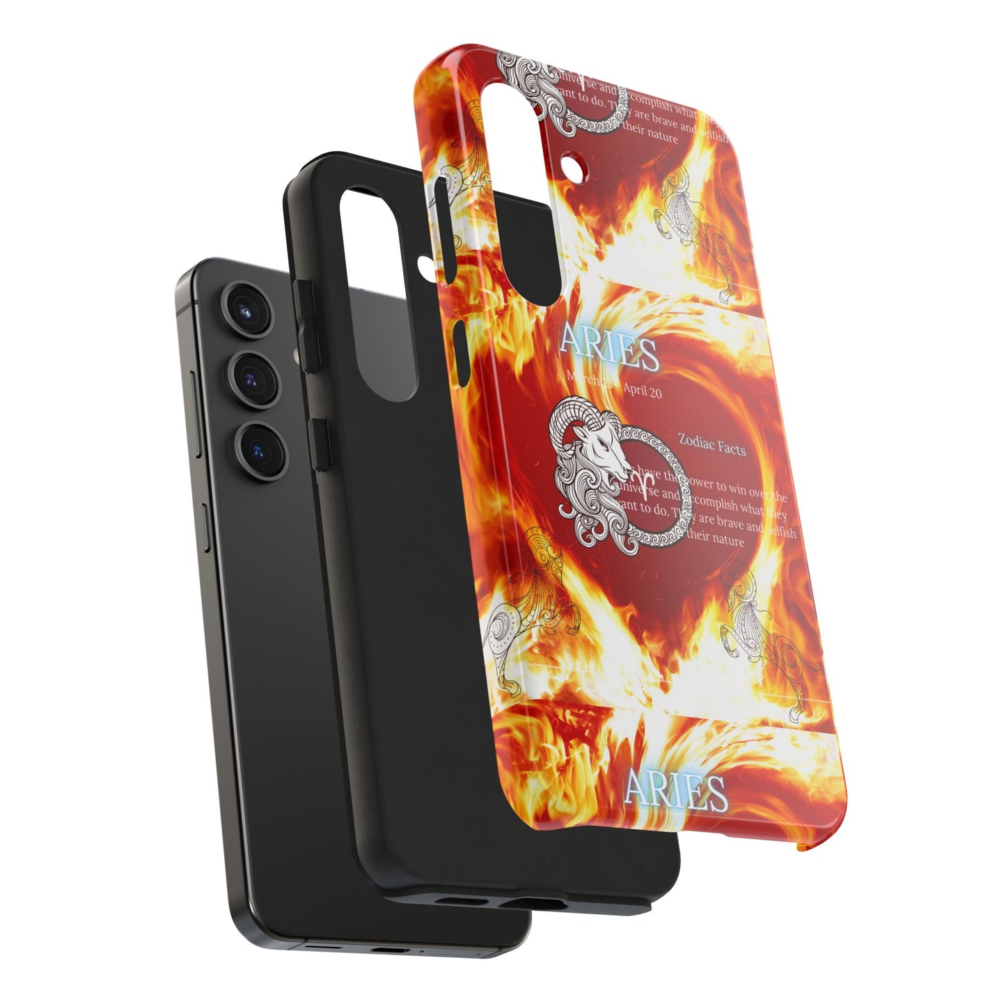 Aries Zodiac Phone Cases, Astrology, Bold Design, Gift for Her, Unique, Durable Cellphone Cover