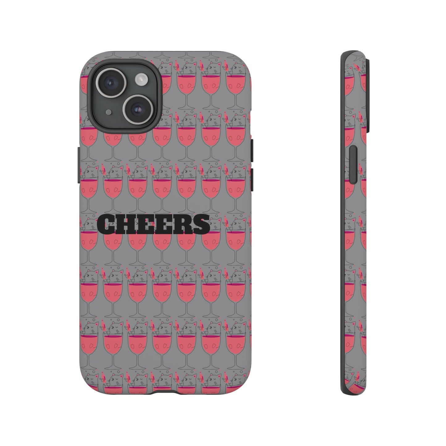 Cheers Phone Case, Fun Protective Case for Party Lovers, Gift for Birthdays, Anniversaries, Graduation, Custom Phone Cover