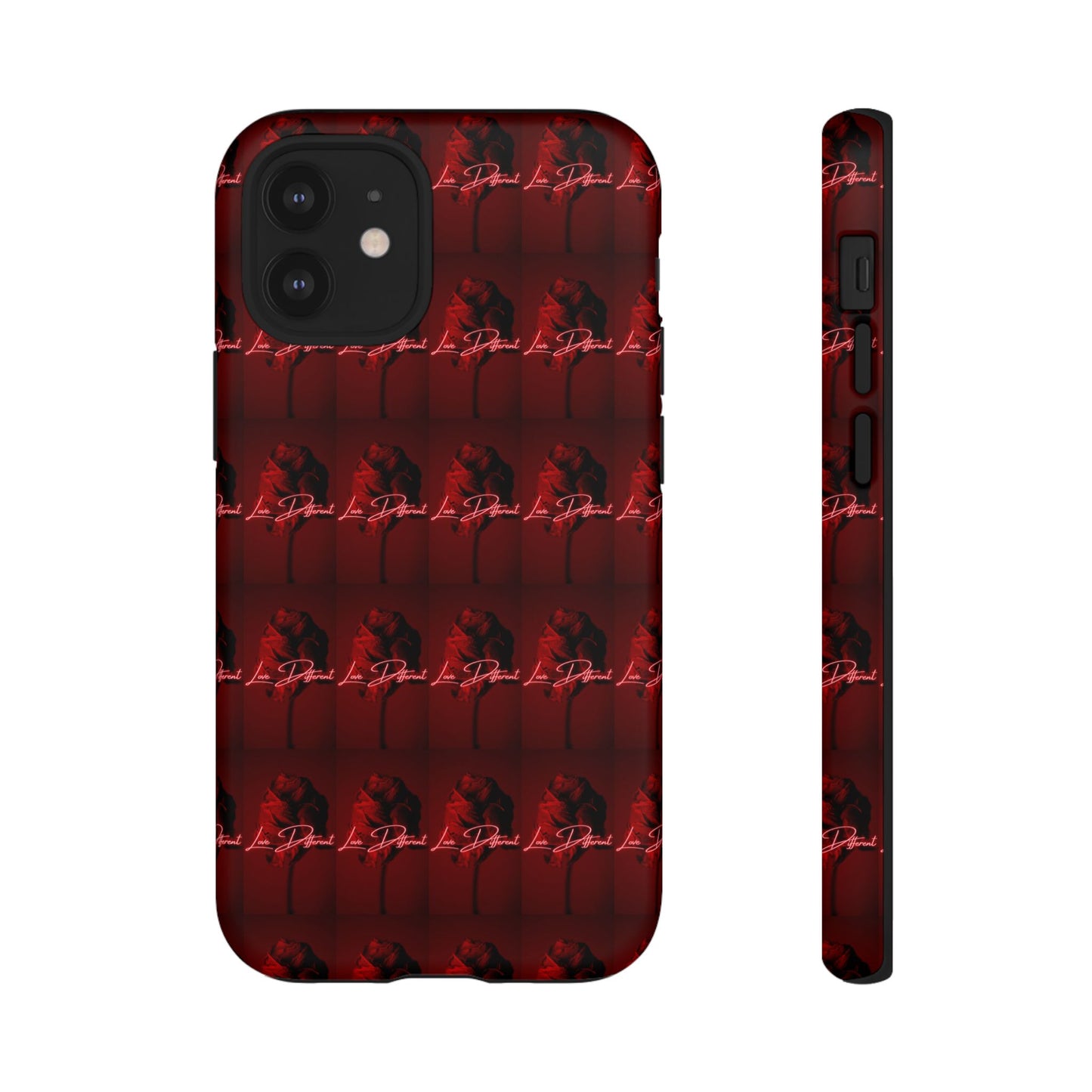 Red Patterned Phone Case | Tough Cases for Stylish Protection, Trendy Cell Cover, Unique Gifts for Tech Lovers, Modern Design