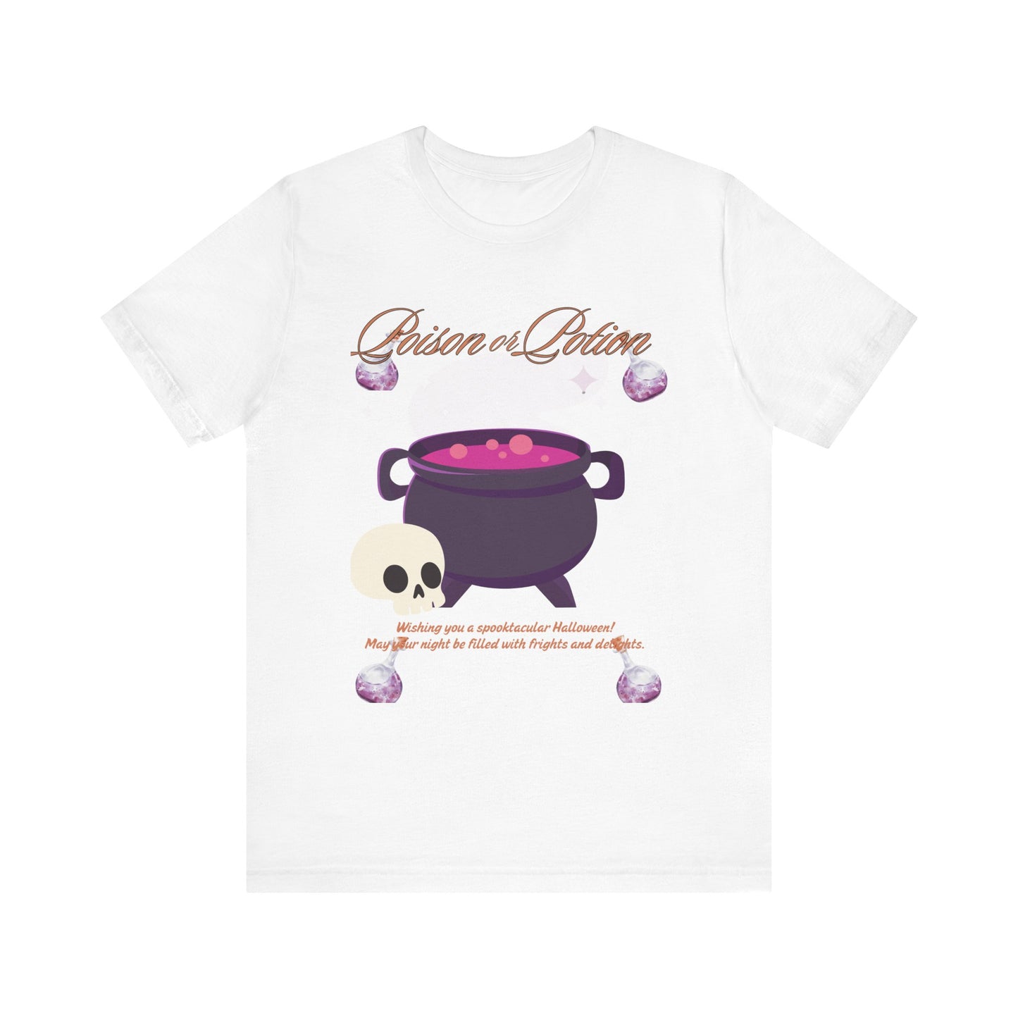 Potion-Themed Unisex Jersey T-Shirt | Perfect for Halloween, Witchy Vibes, Gift for Her, Everyday Wear, and Cozy Nights