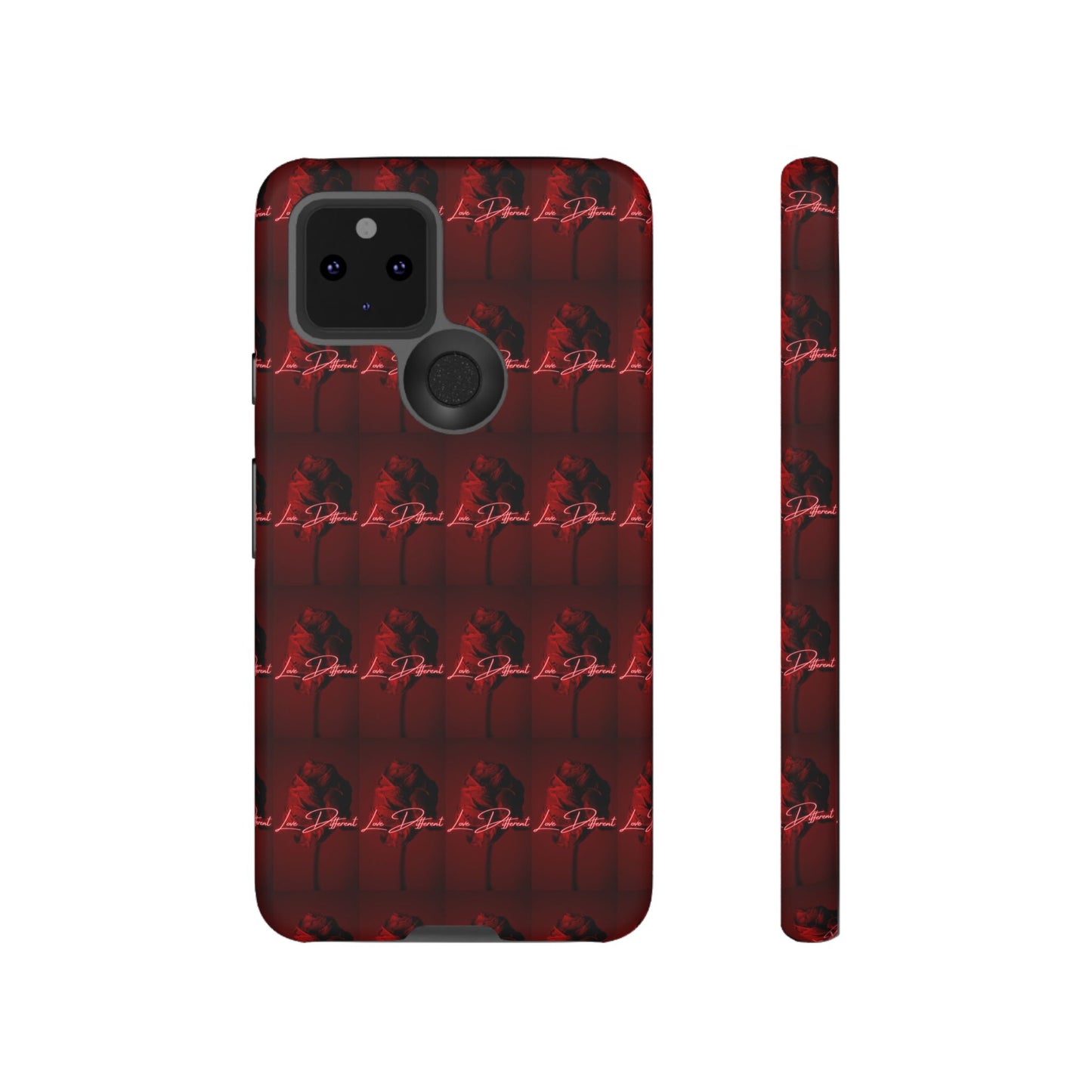 Red Patterned Phone Case | Tough Cases for Stylish Protection, Trendy Cell Cover, Unique Gifts for Tech Lovers, Modern Design