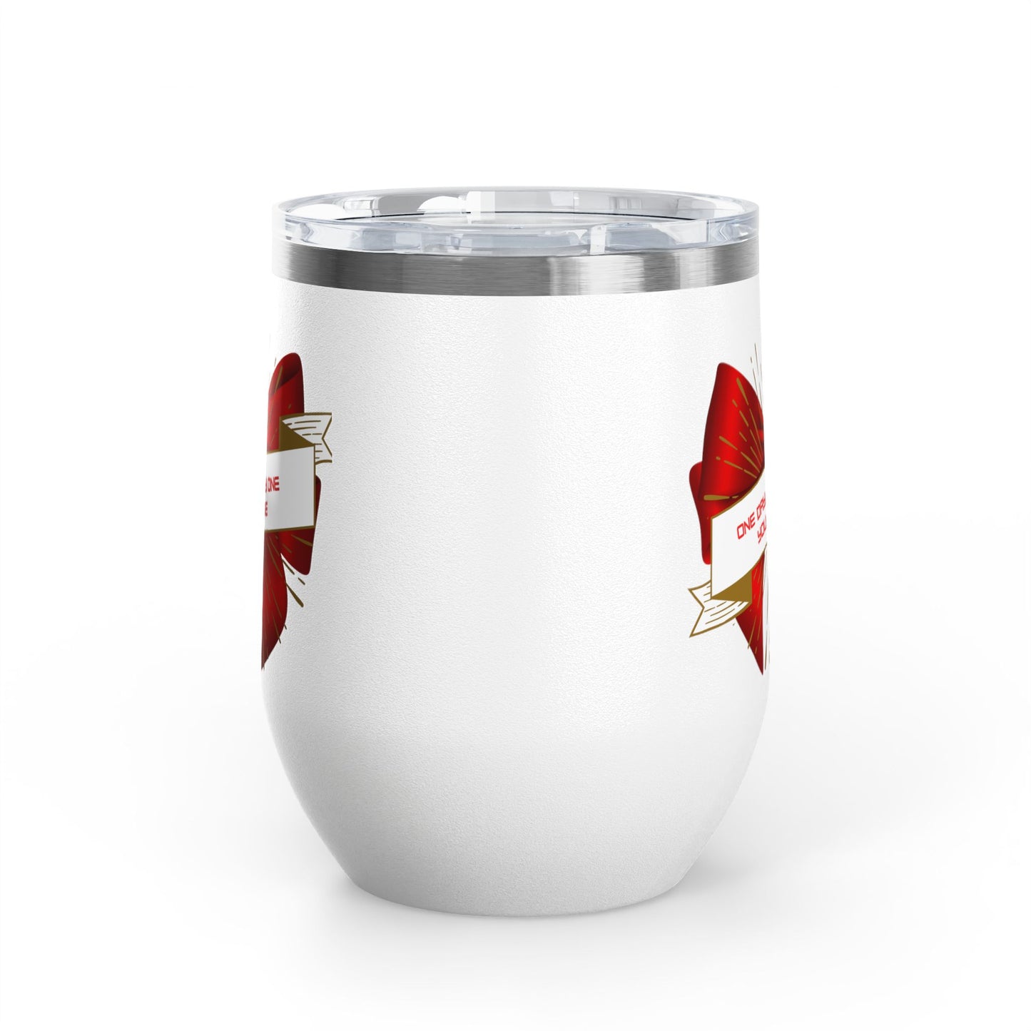 Stylish Wine Tumbler, 12oz - Perfect Gift for Wine Lovers, Celebrations, Birthday, Parties, Stylish Drinkware, One Day or Day One