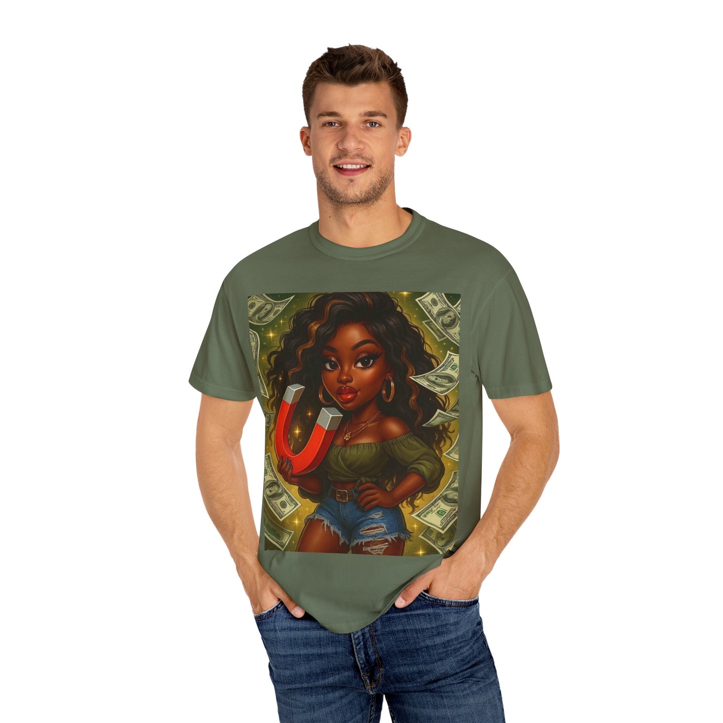 Magnet Money T-Shirt, Unisex Gift, Fashionable Tee, Casual Wear, Unique Graphic Design, Birthday, Motivational Apparel
