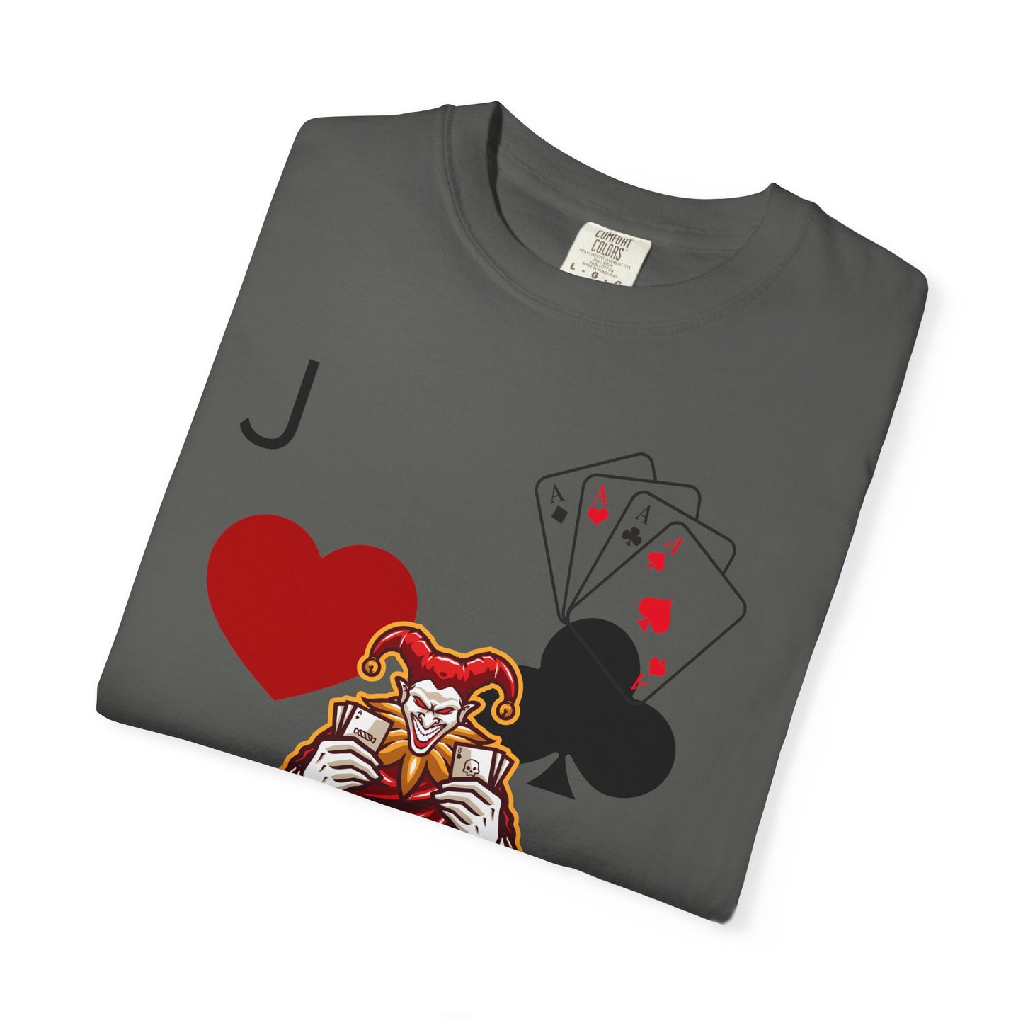 Joker Inspired Unisex Garment-Dyed T-Shirt - Perfect for Gamers, Fun Parties, Costume Events, Casual Wear, Gift Ideas