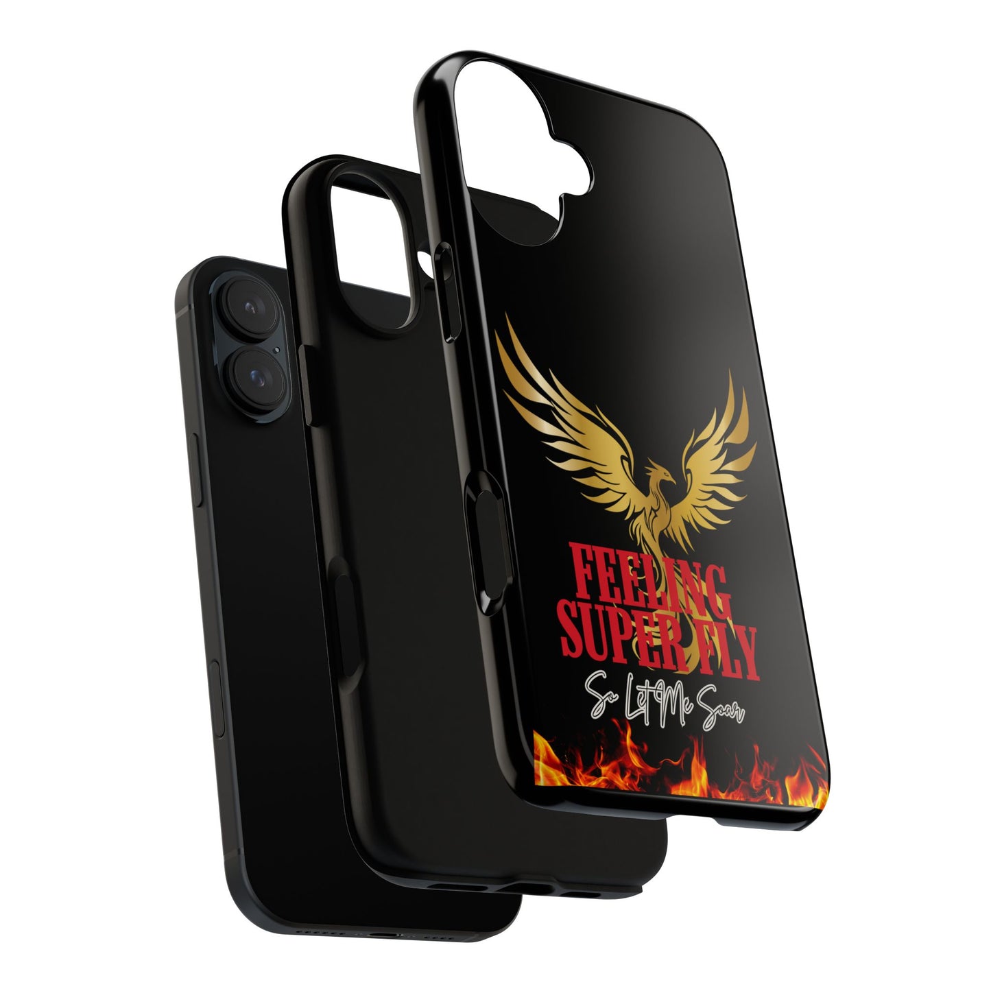 Phoenix Design Tough Phone Case | Feeling Super Fly | Gift for Trendsetters, Stylish Protection, Birthday, Holiday Cell Cover