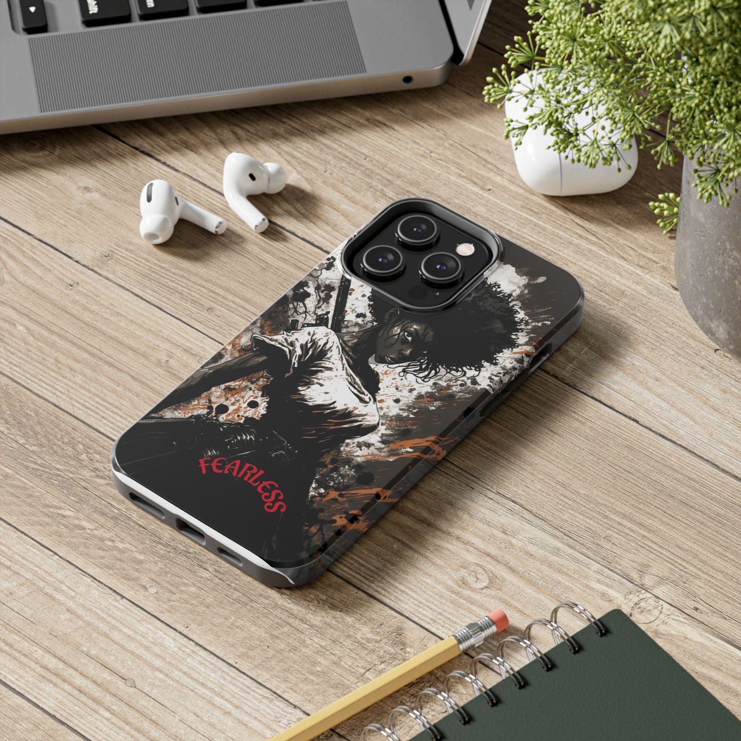 Fearless Tough Phone Cases for Adventurers, Unique Gifts for Him/Her, Durable Phone Accessories, Art-inspired Cases, Stylish Protection