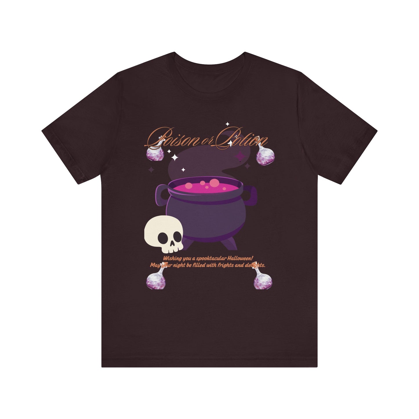 Potion-Themed Unisex Jersey T-Shirt | Perfect for Halloween, Witchy Vibes, Gift for Her, Everyday Wear, and Cozy Nights