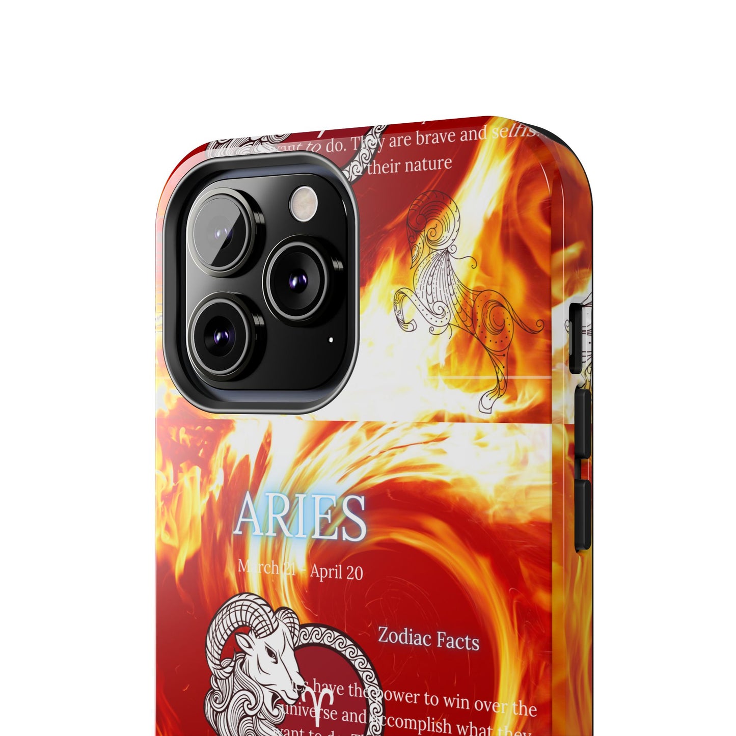 Aries Zodiac Phone Cases, Astrology, Bold Design, Gift for Her, Unique, Durable Cellphone Cover