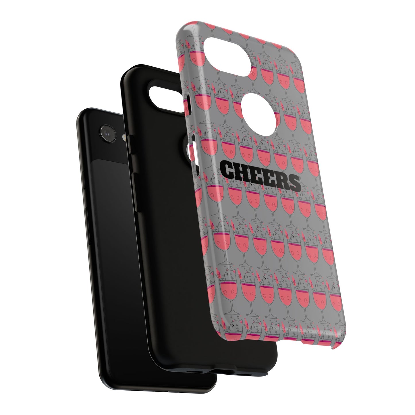 Cheers Phone Case, Fun Protective Case for Party Lovers, Gift for Birthdays, Anniversaries, Graduation, Custom Phone Cover
