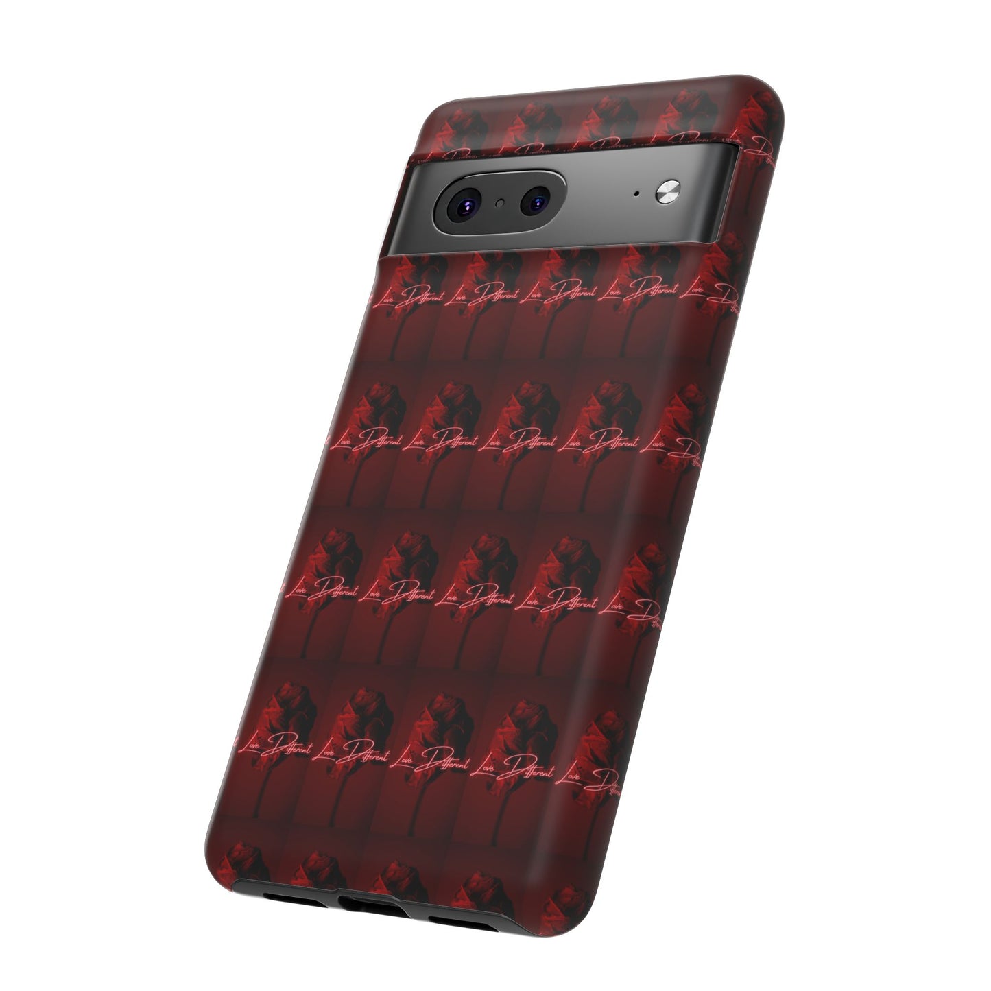 Red Patterned Phone Case | Tough Cases for Stylish Protection, Trendy Cell Cover, Unique Gifts for Tech Lovers, Modern Design